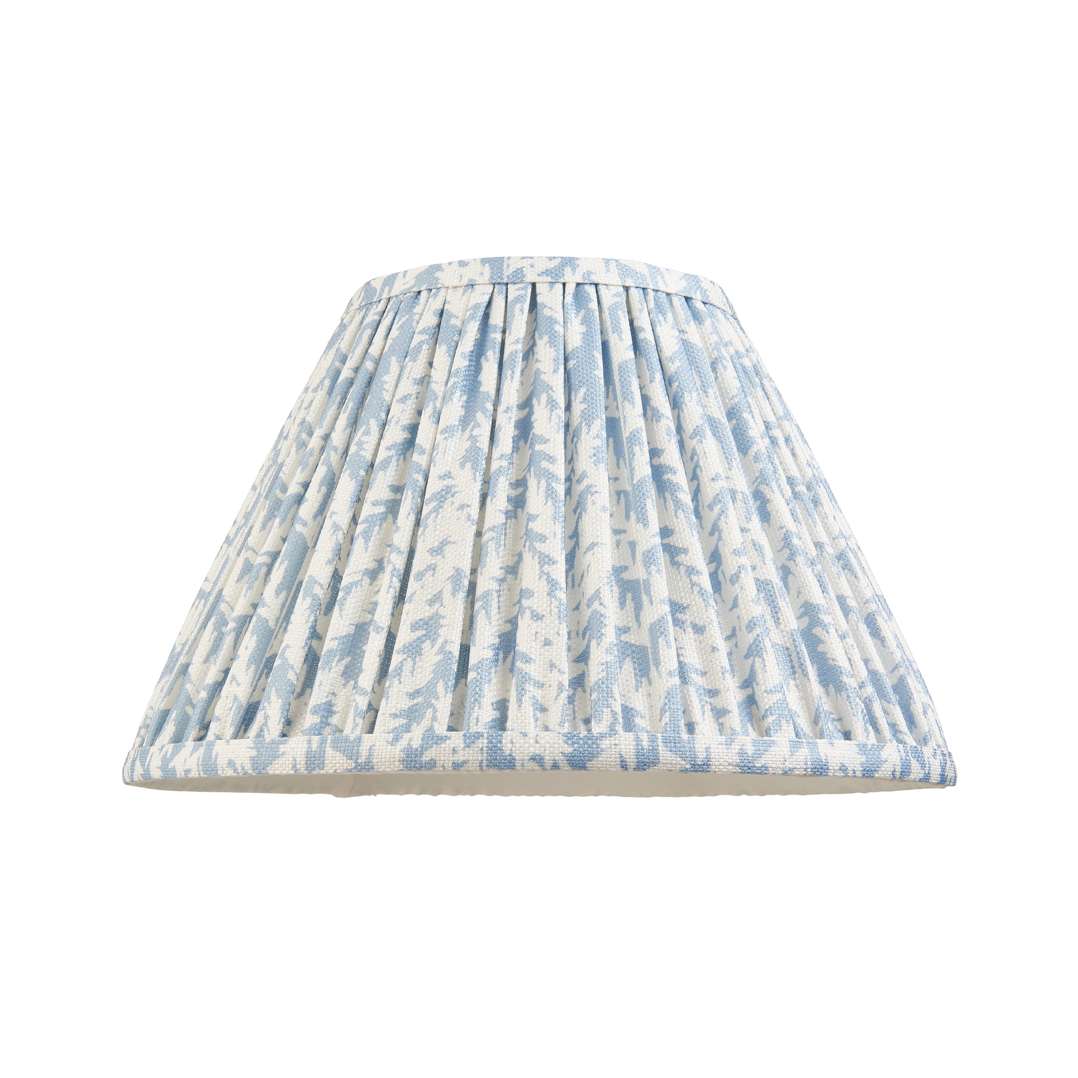 Pleated Fabric Leaf Shade | Shell Bay Blue - Image 4