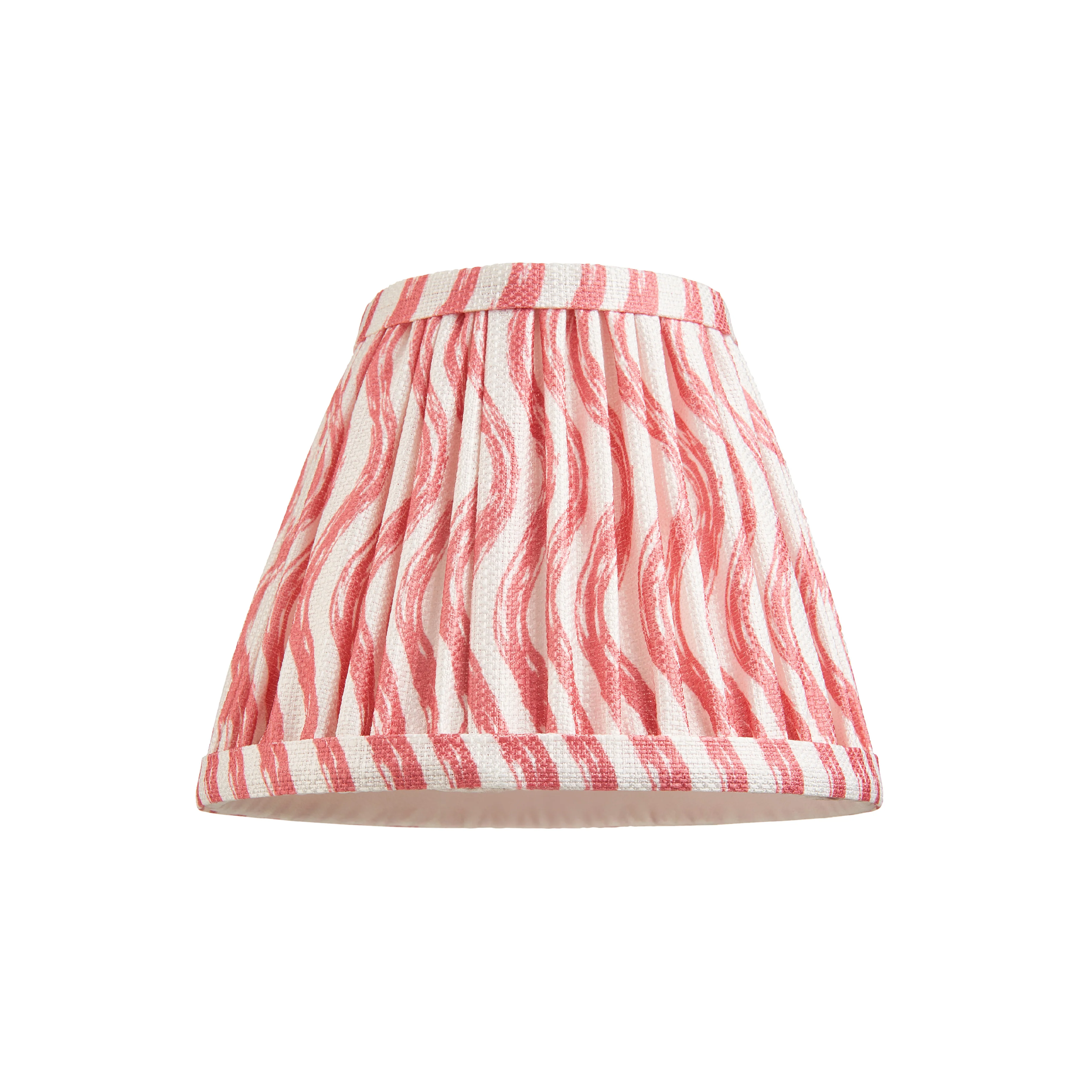 Pleated Fabric Ripple Shade | Coral Pink - Image 3