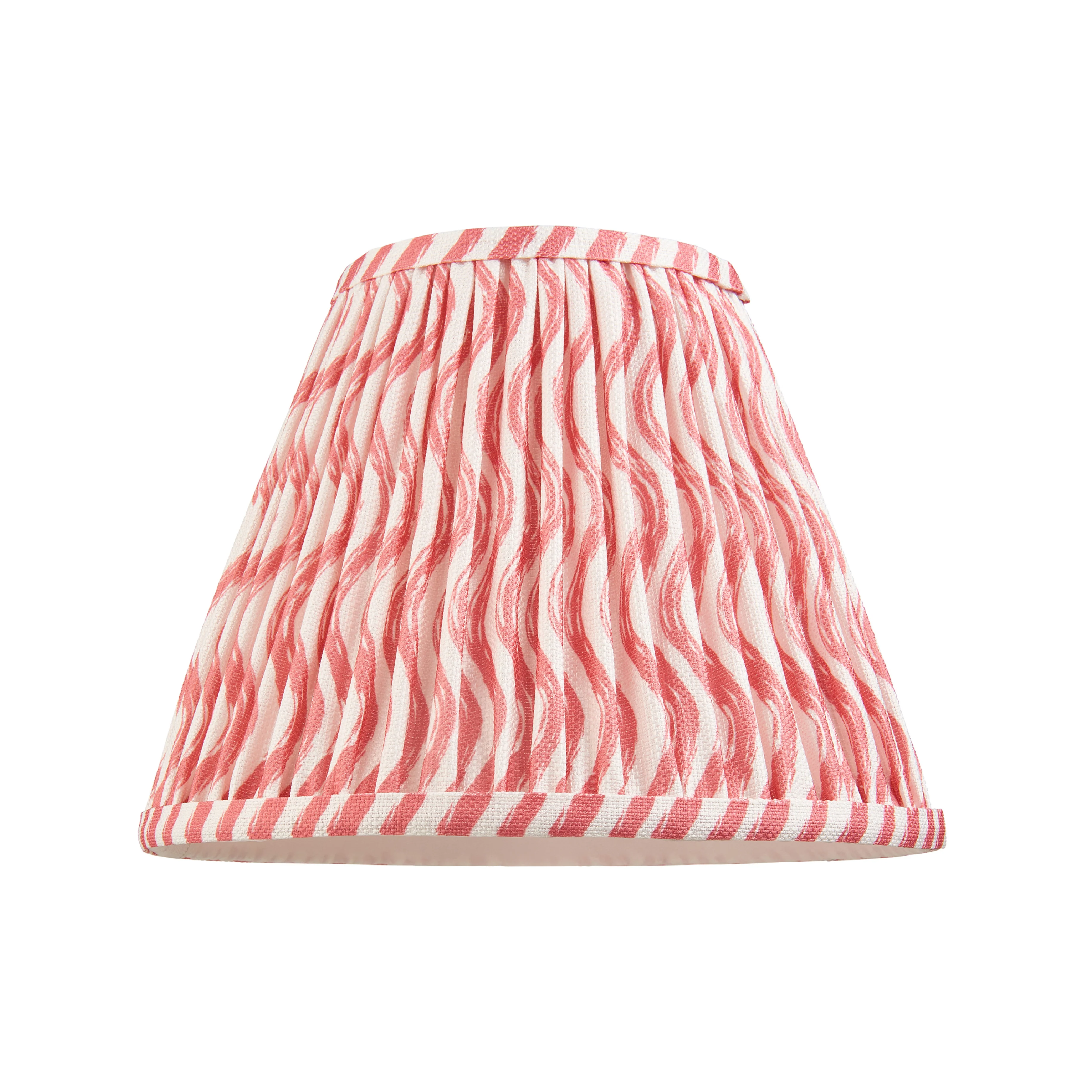 Pleated Fabric Ripple Shade | Coral Pink - Image 4