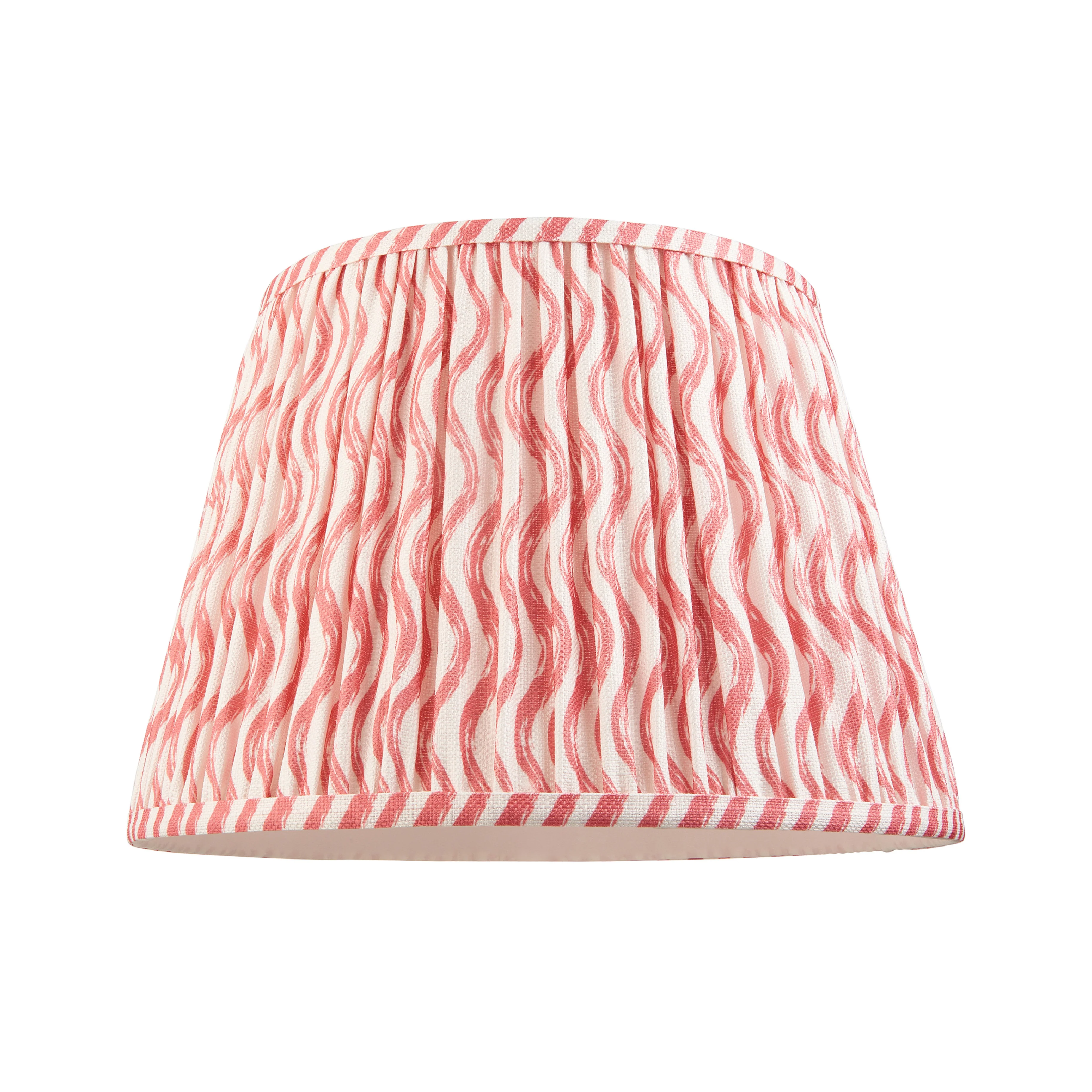 Pleated Fabric Ripple Shade | Coral Pink - Image 6
