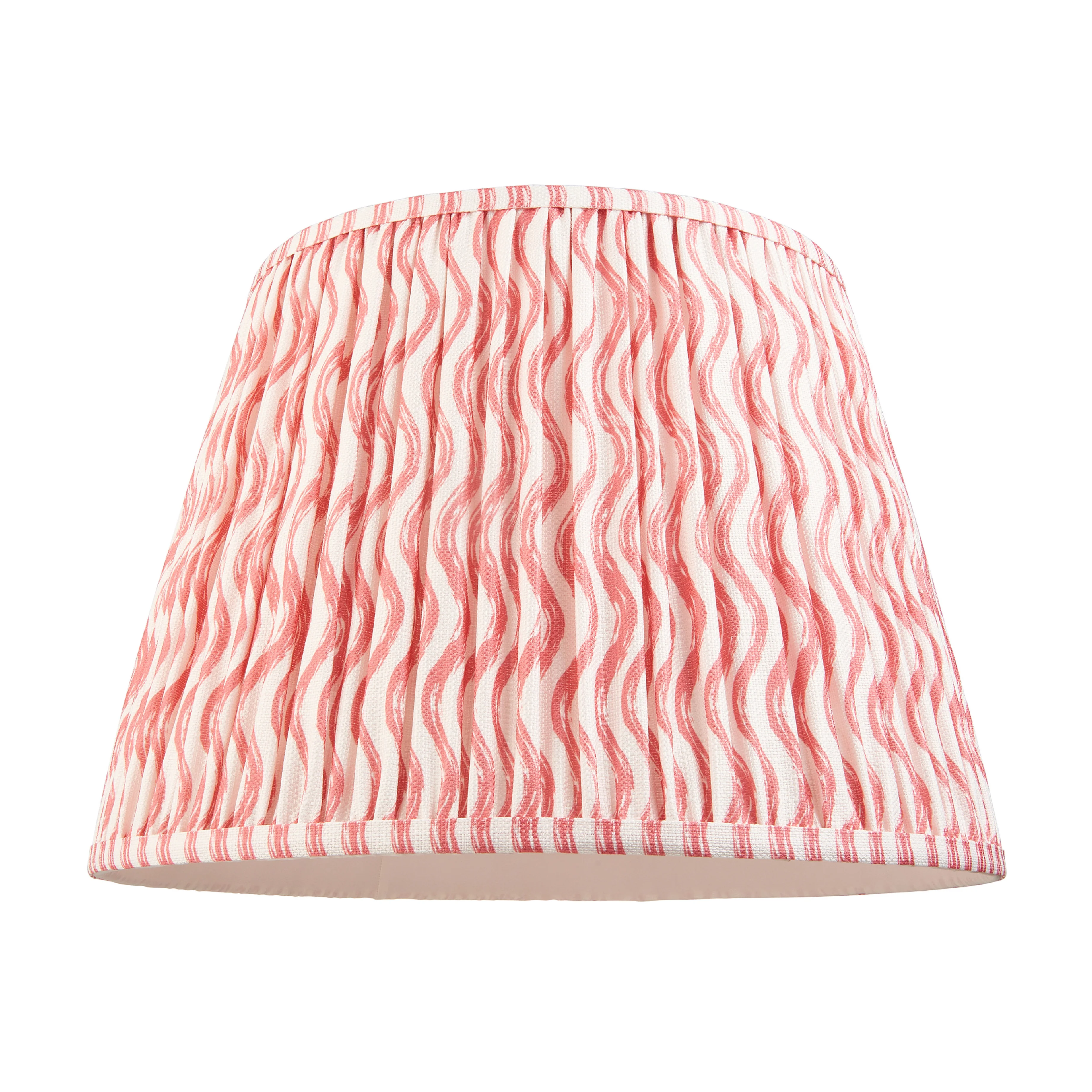 Pleated Fabric Ripple Shade | Coral Pink - Image 7
