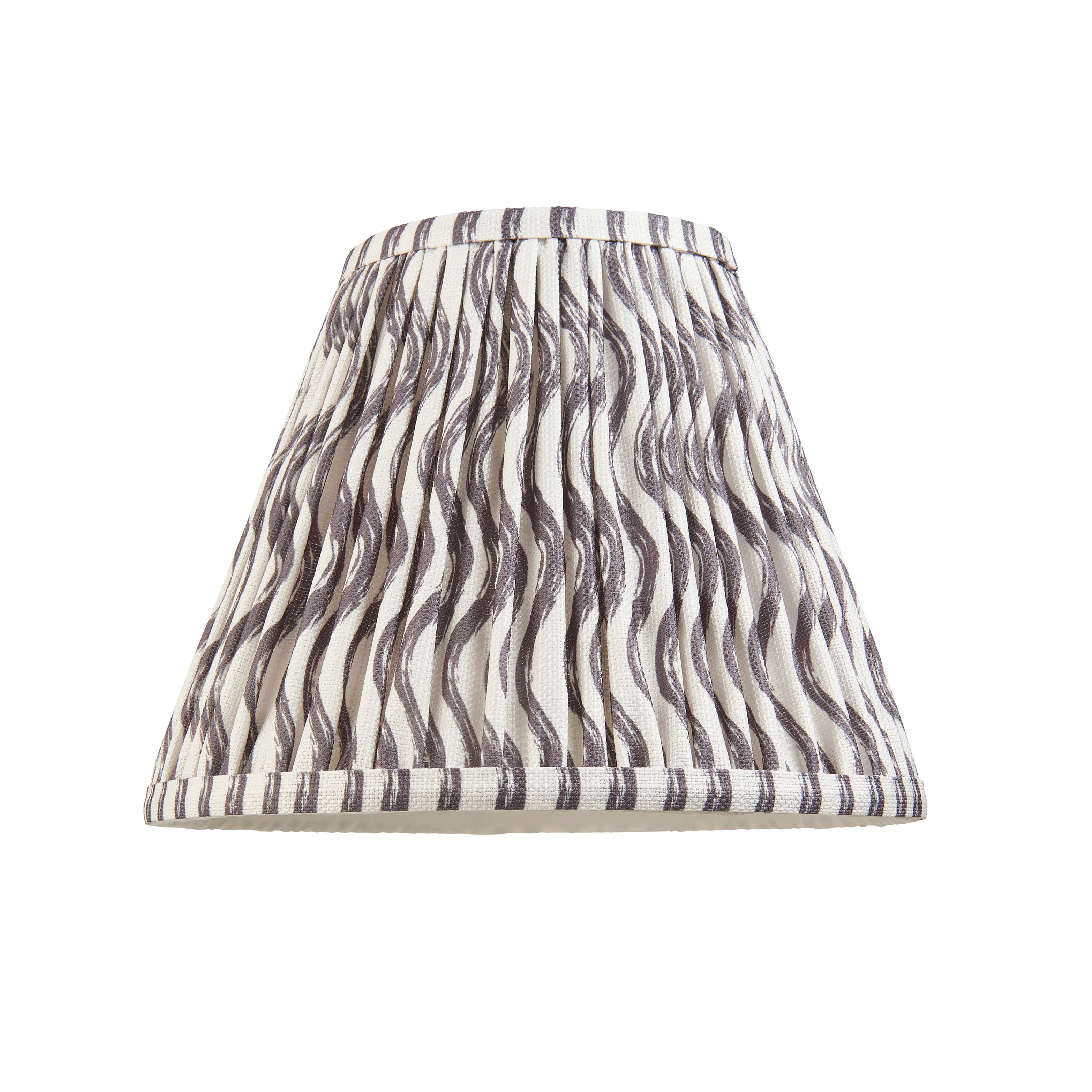 Pleated Fabric Ripple Shade | Pearl Grey - Image 4