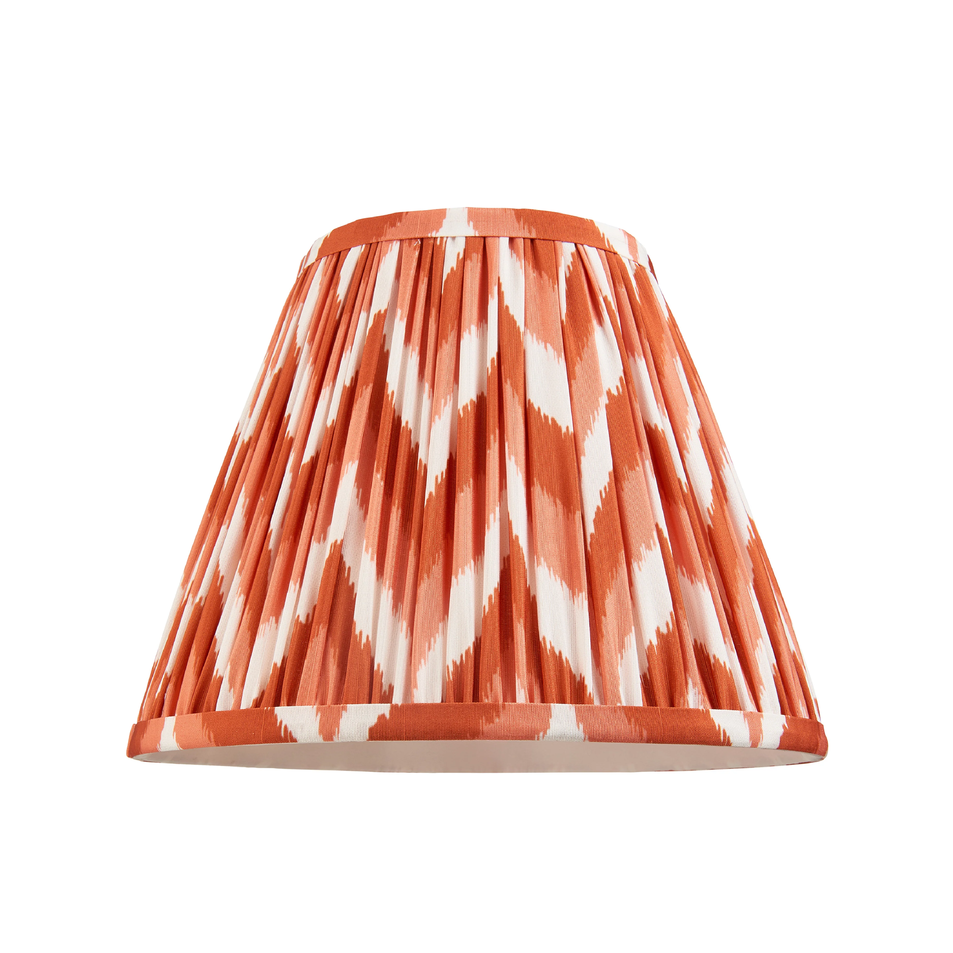 Pleated Fabric Zigzag Shade | Apricot Orange - Image 3