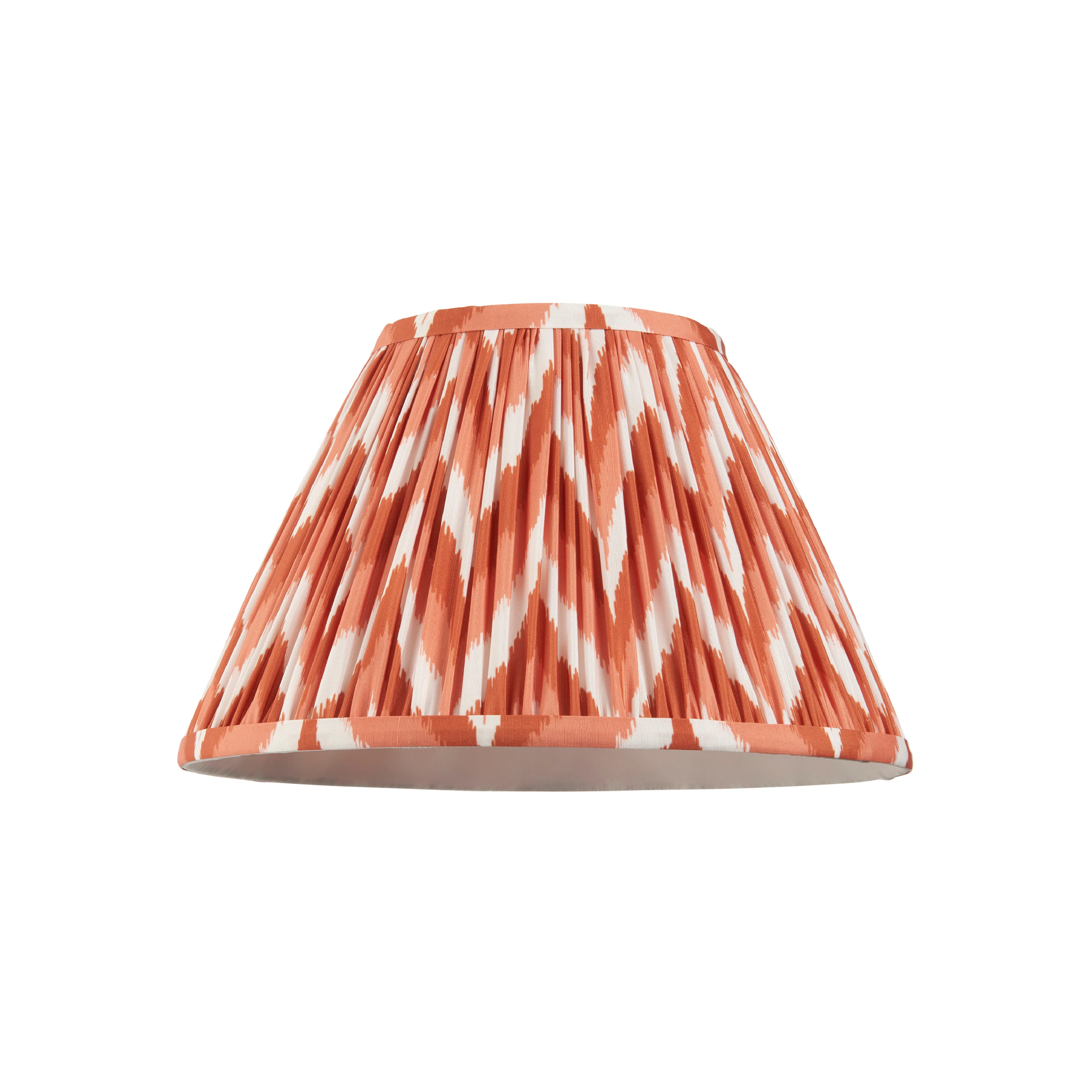 Pleated Fabric Zigzag Shade | Apricot Orange - Image 4