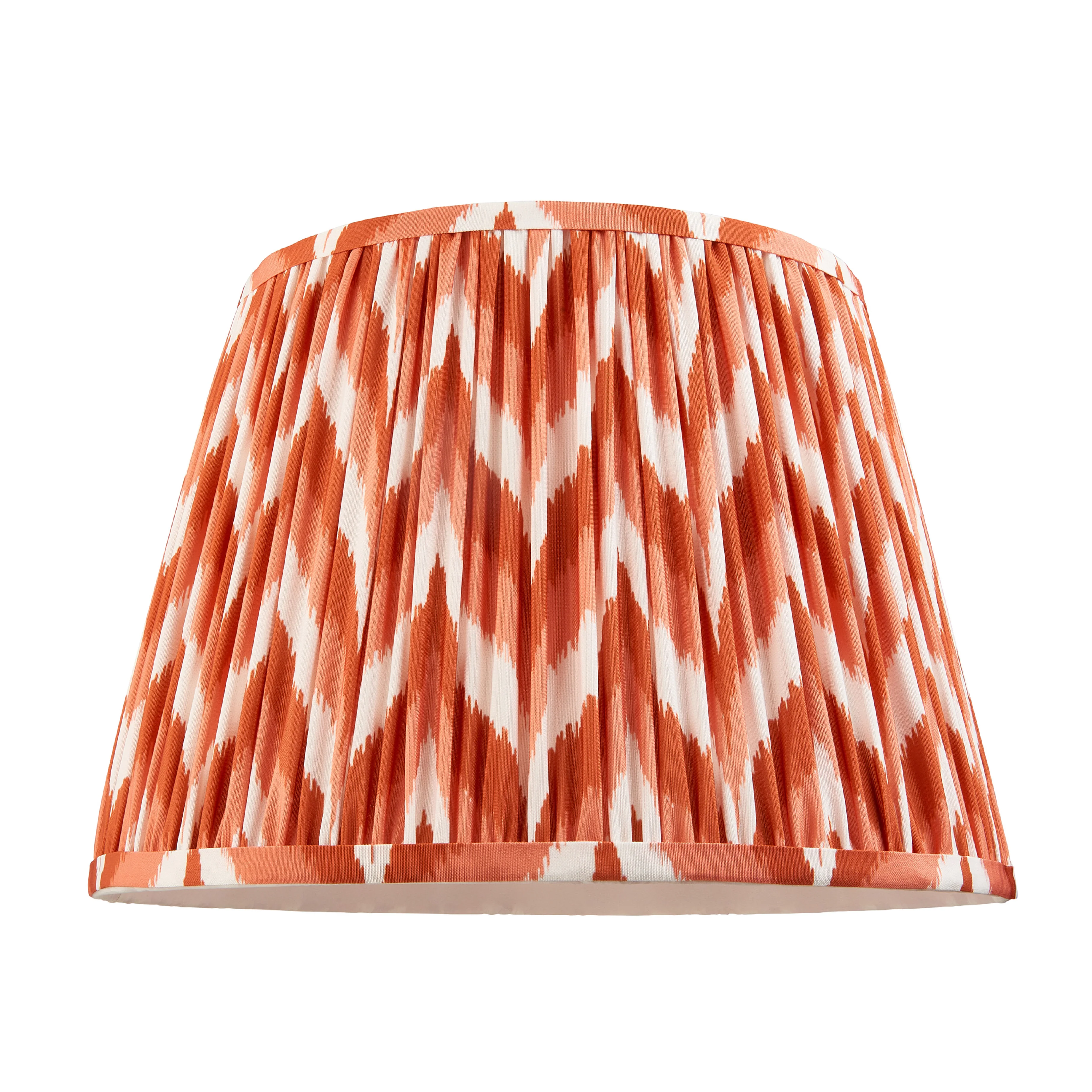 Pleated Fabric Zigzag Shade | Apricot Orange - Image 5