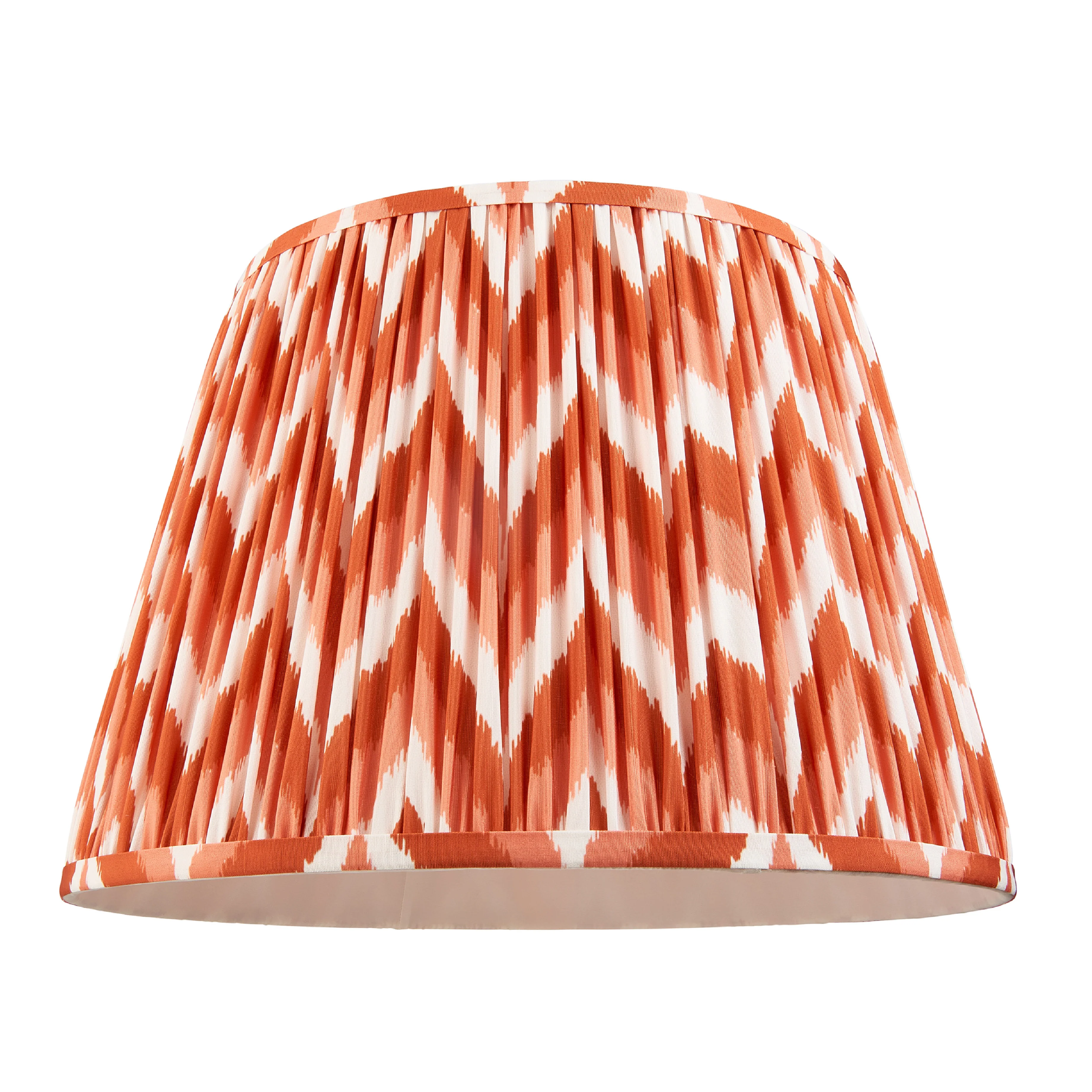 Pleated Fabric Zigzag Shade | Apricot Orange - Image 6
