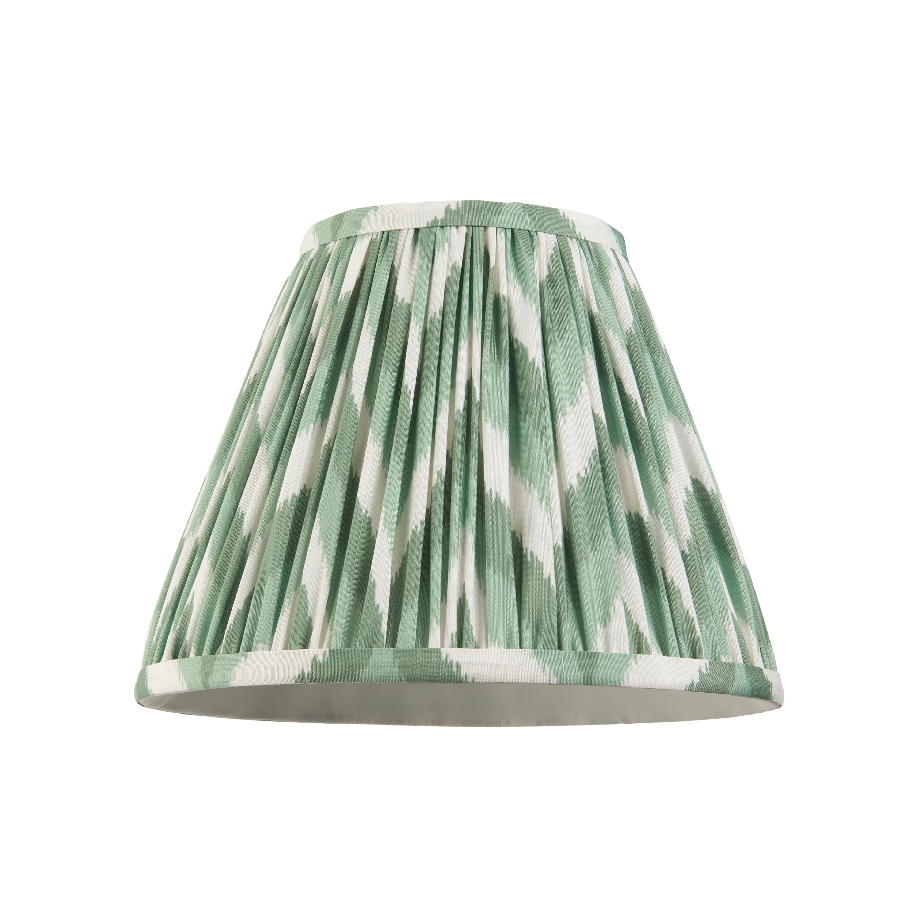 Pleated Fabric Zigzag Shade | Cotswold Green - Image 4