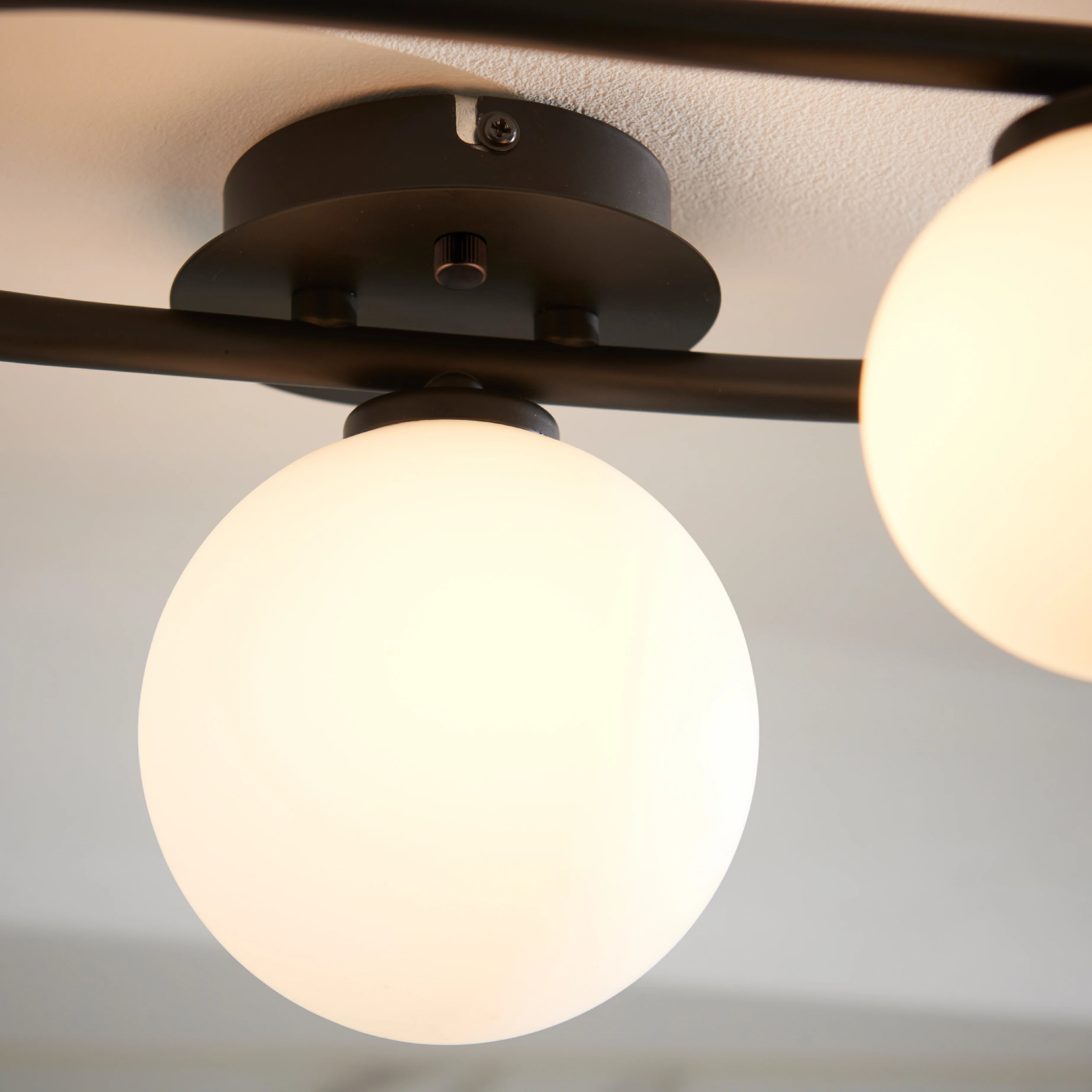 Pulsa Bathroom Ceiling Light | Black | Small - Image 2
