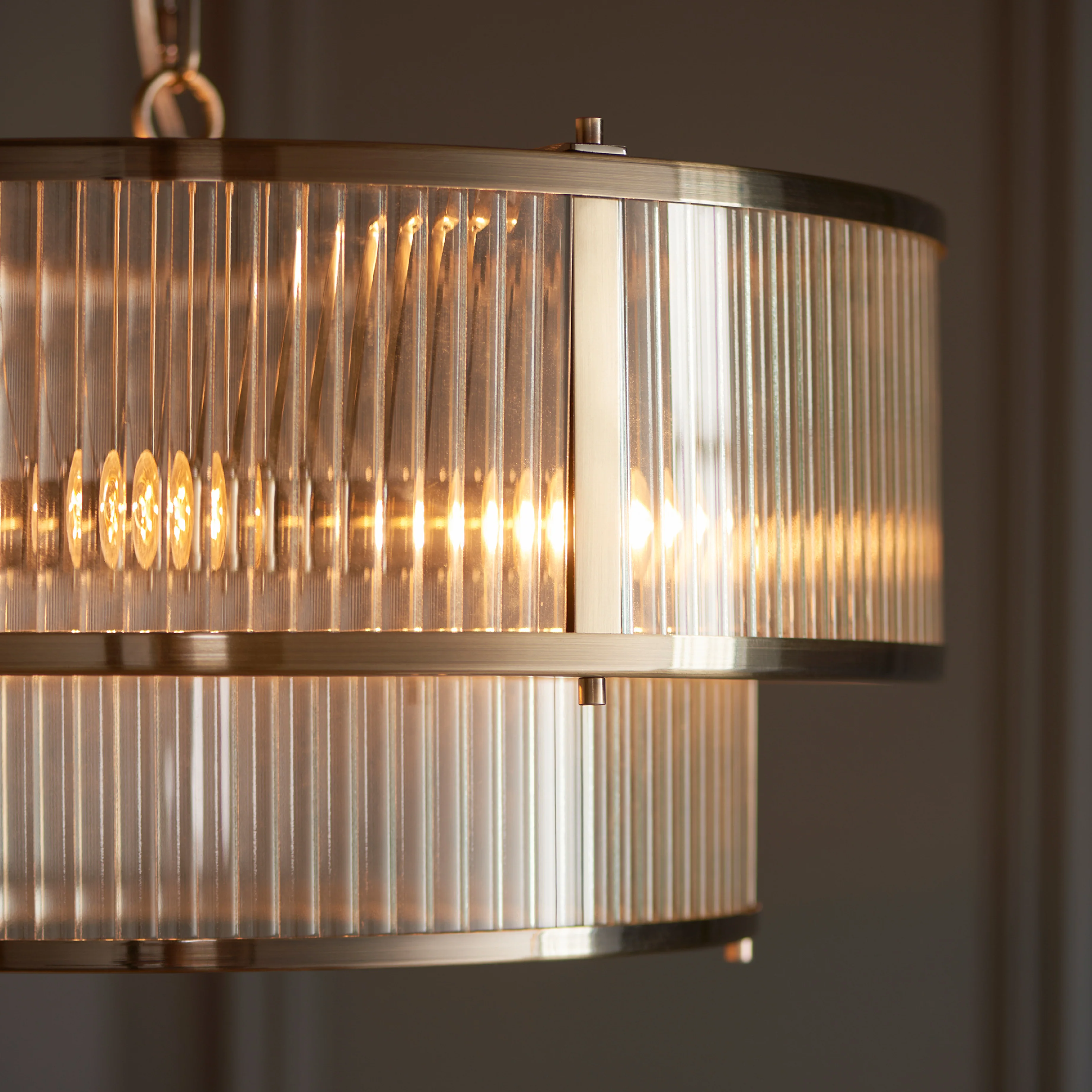 Ridgeton 5 Bulb Pendant Light Fitting | Antique Brass - Image 5