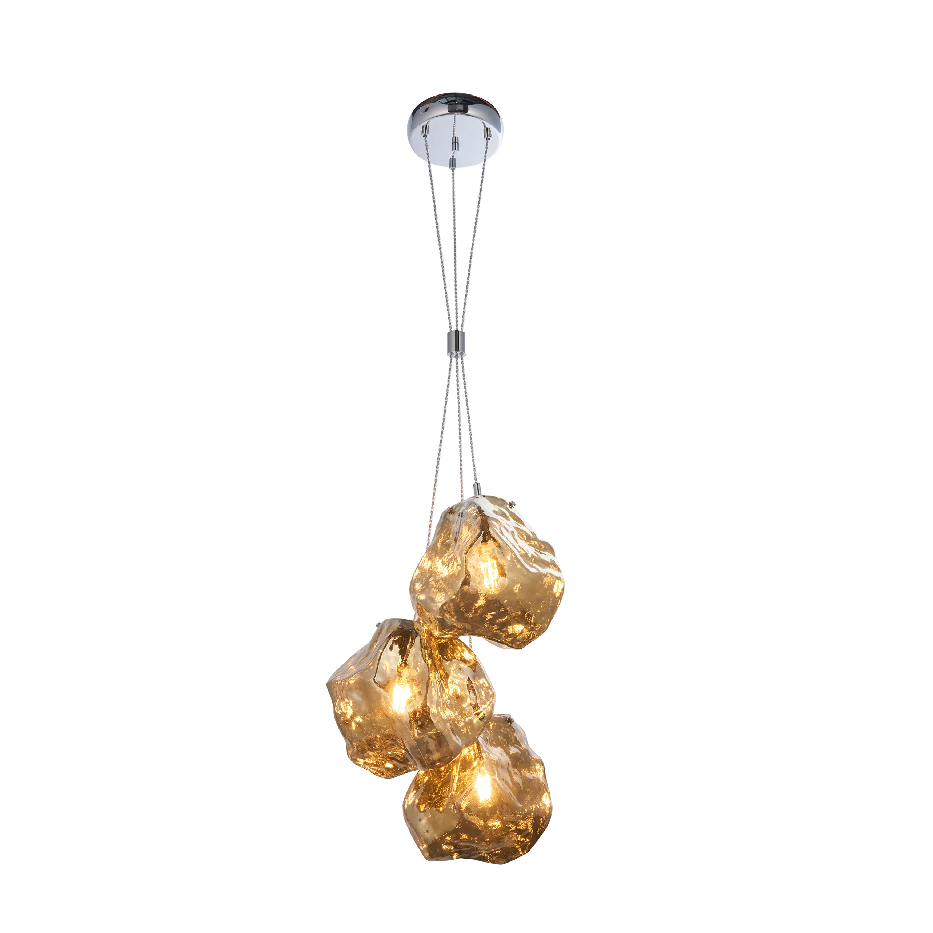 Rock Trio Pendant Light | Bronze - Image 3