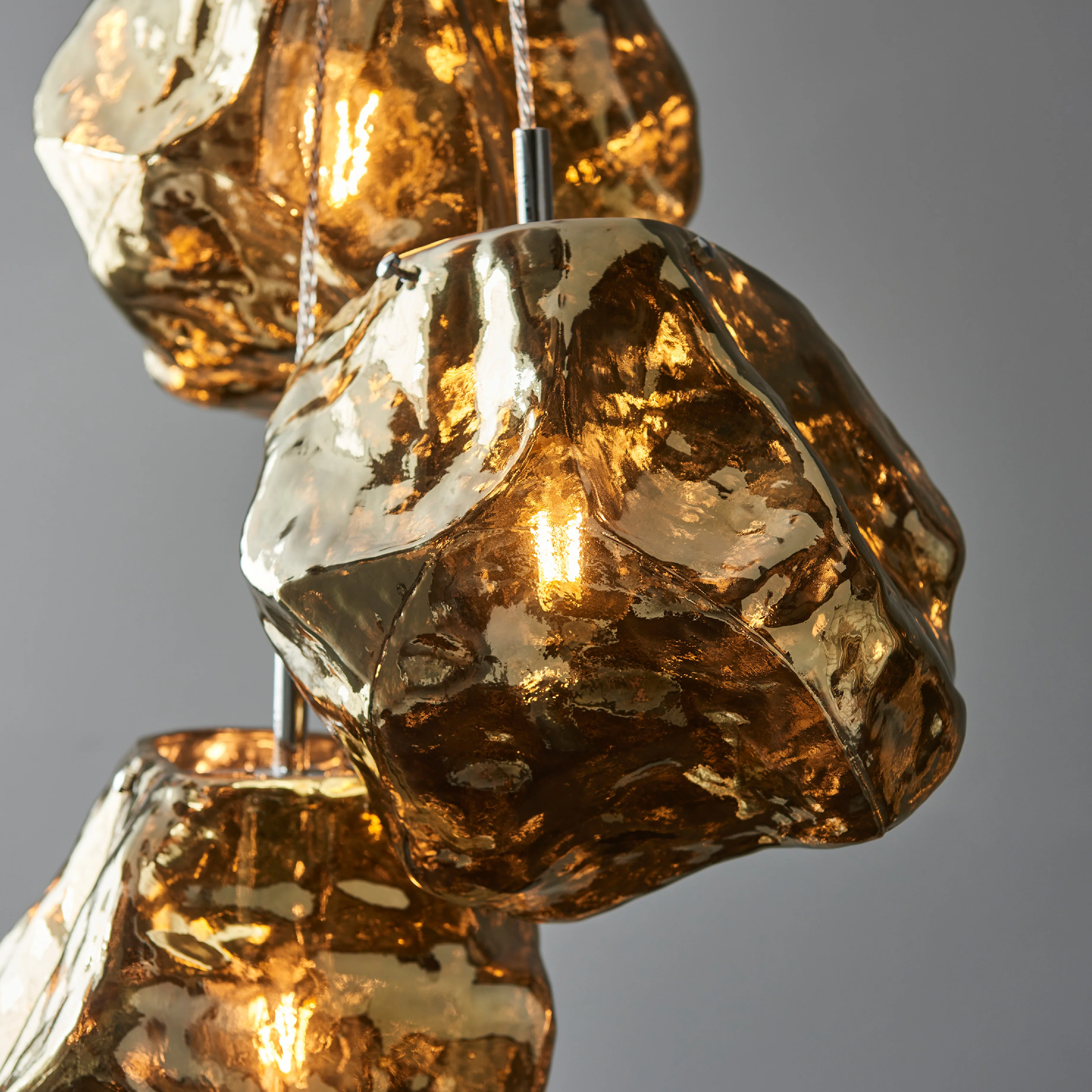 Rock Trio Pendant Light | Bronze - Image 4