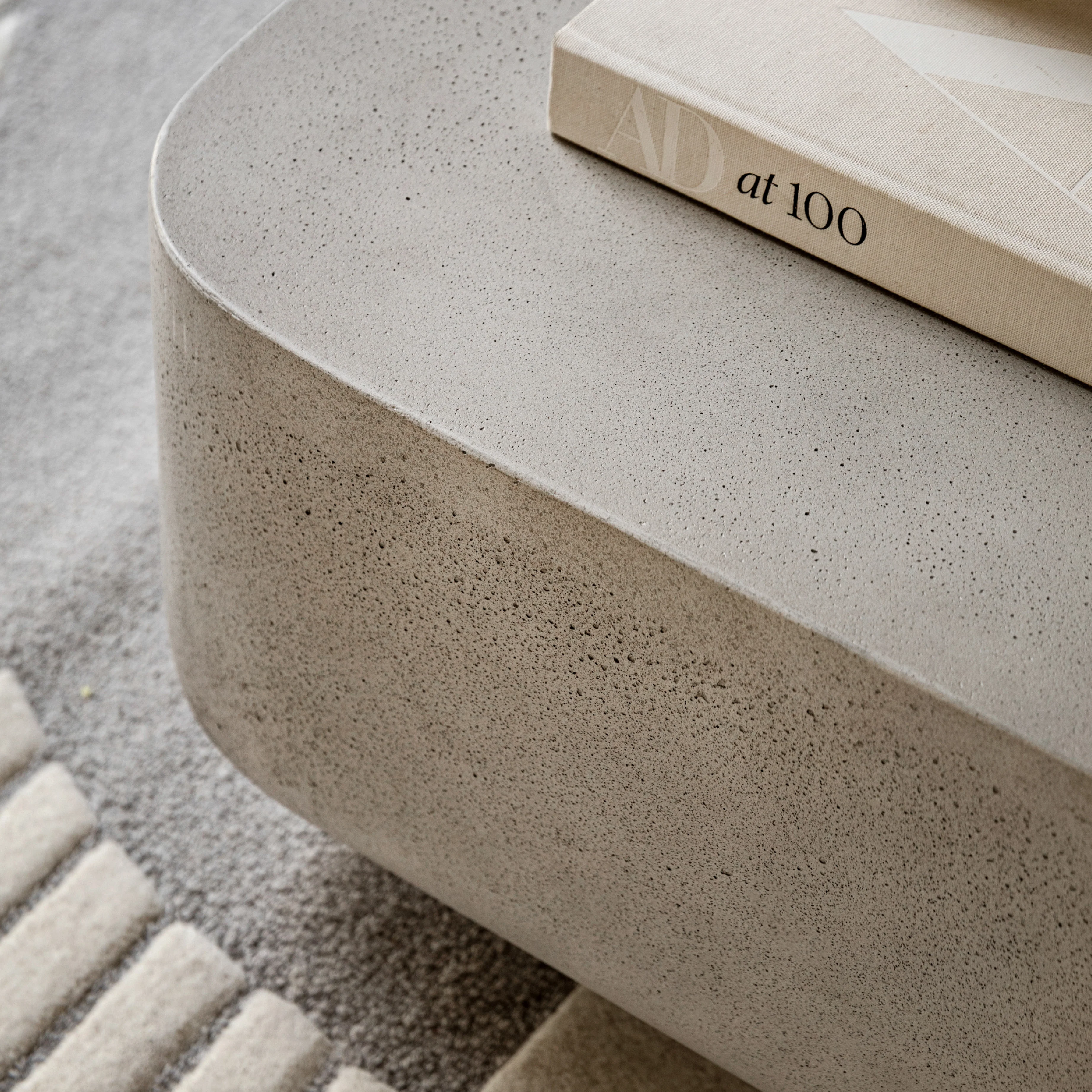 Rozzano Concrete Coffee Table | White - Image 2