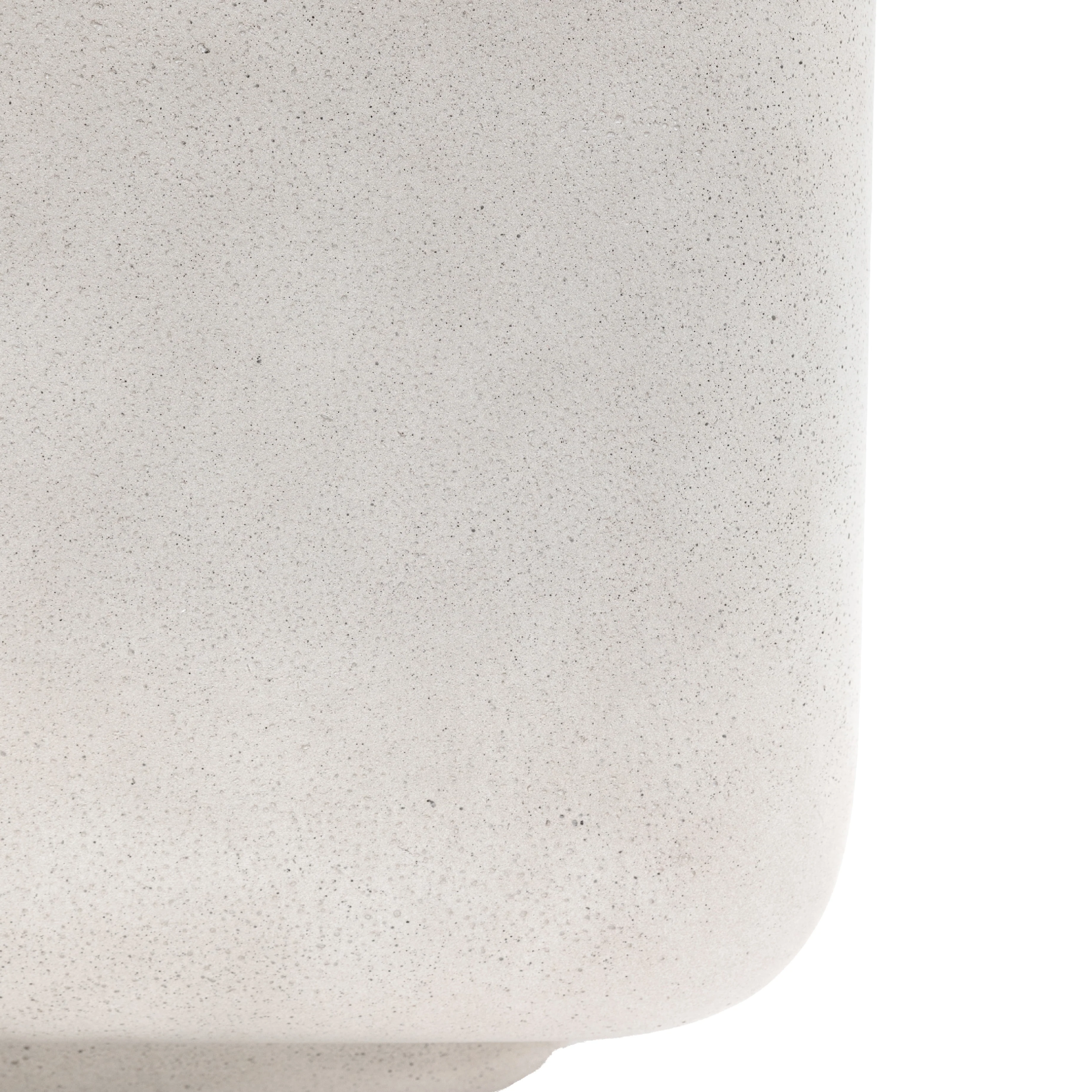 Rozzano Concrete Side Table | White - Image 5