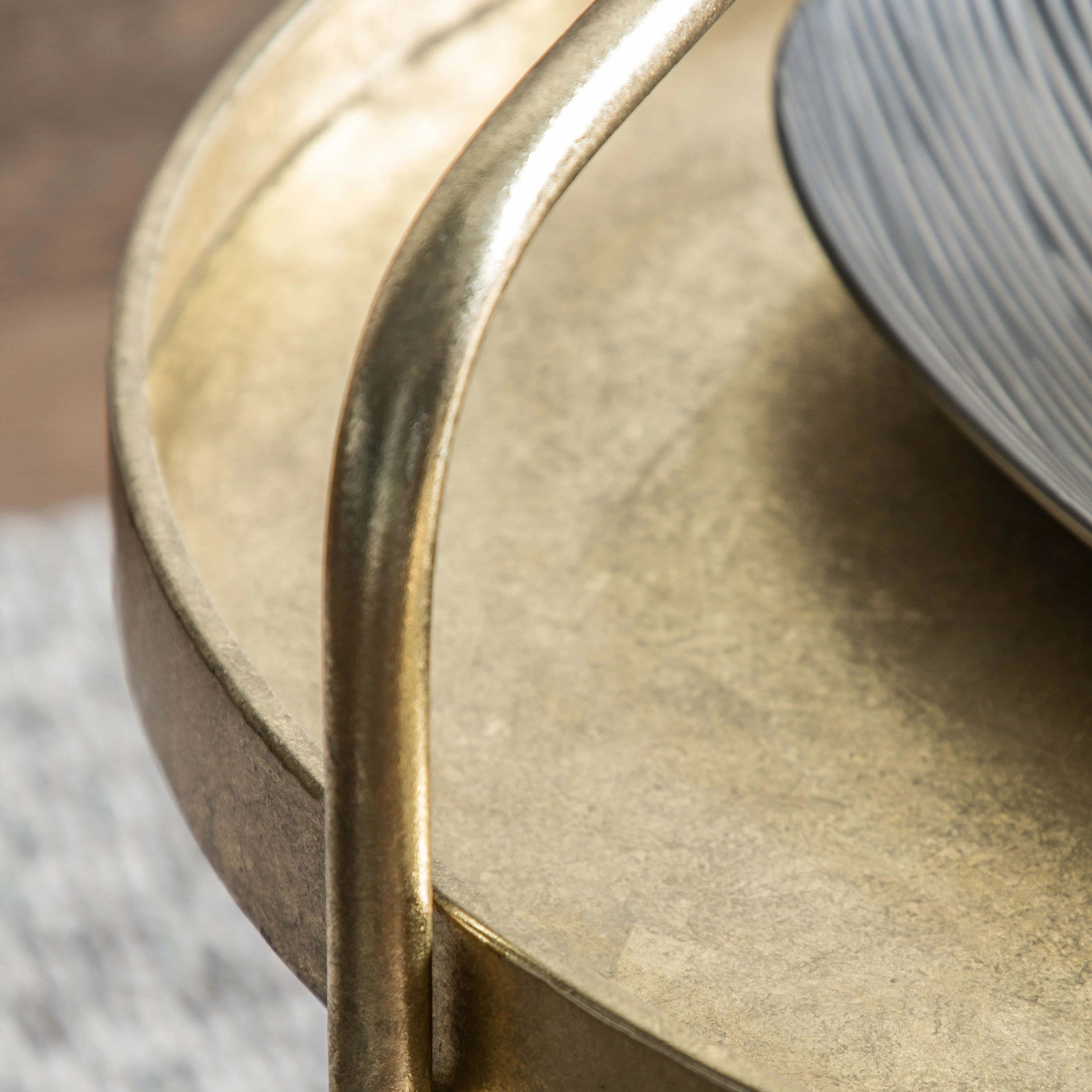 Sennen Handle Coffee Table | Gold - Image 2