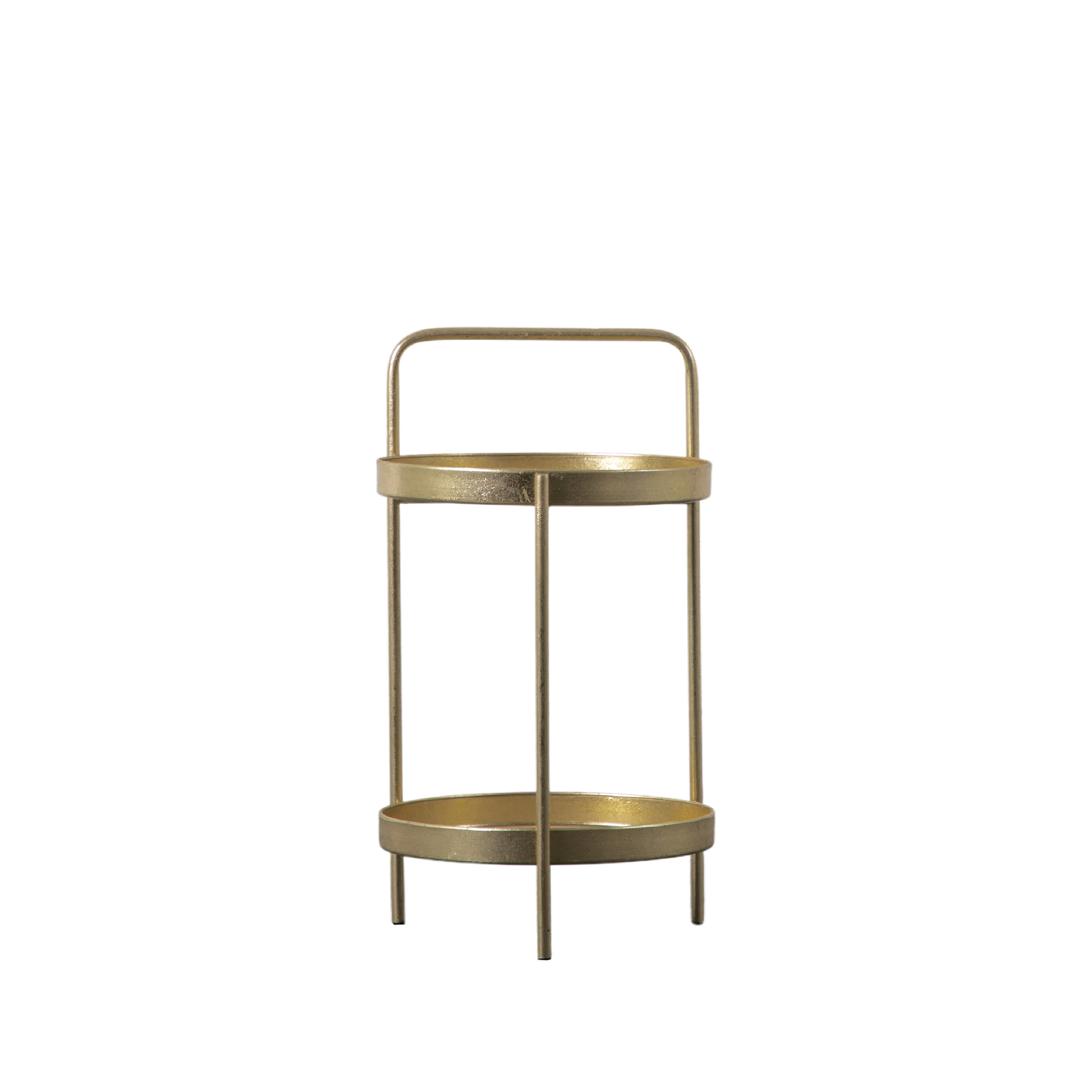 Sennen Handle Side Table | Gold - Image 3