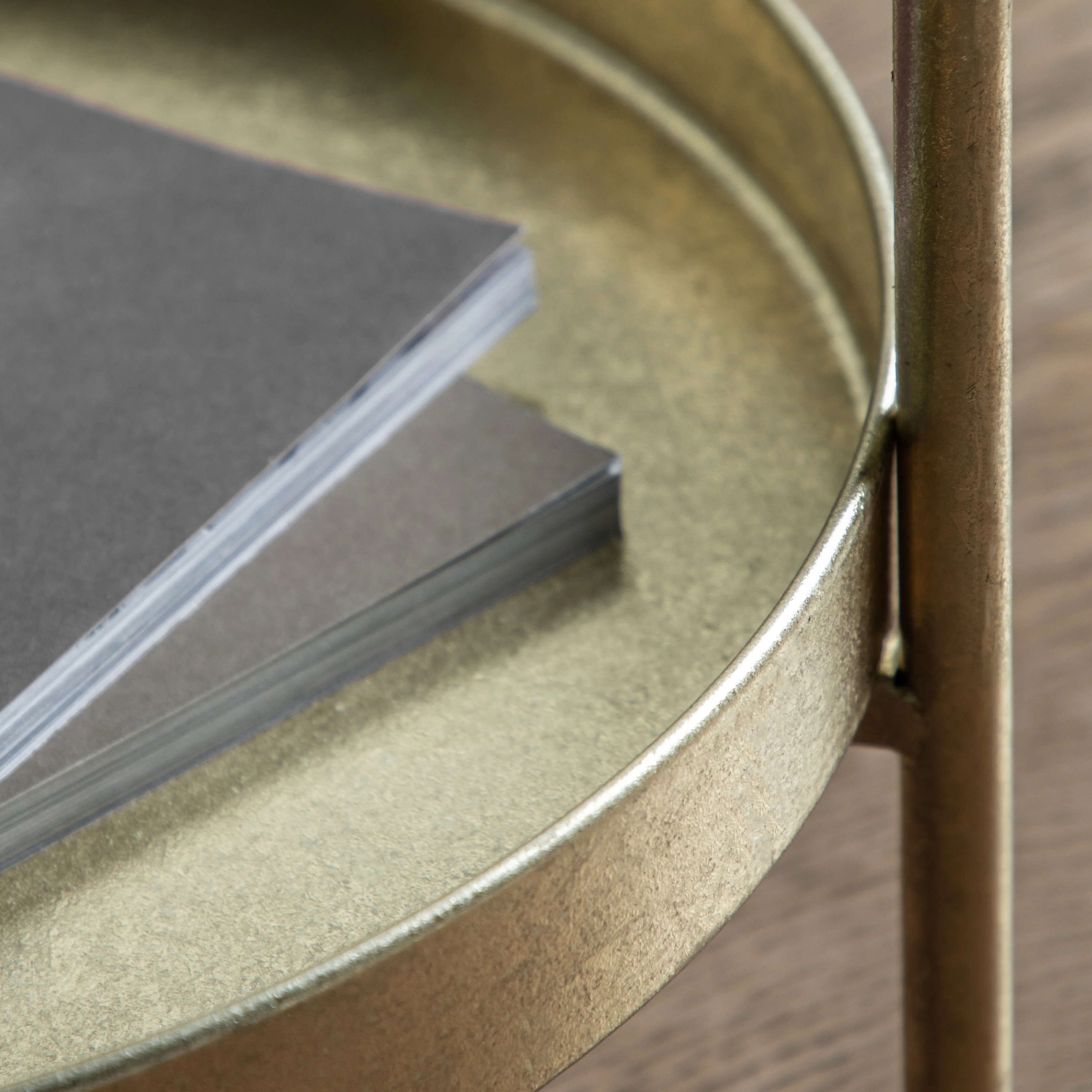 Sennen Handle Side Table | Gold - Image 5