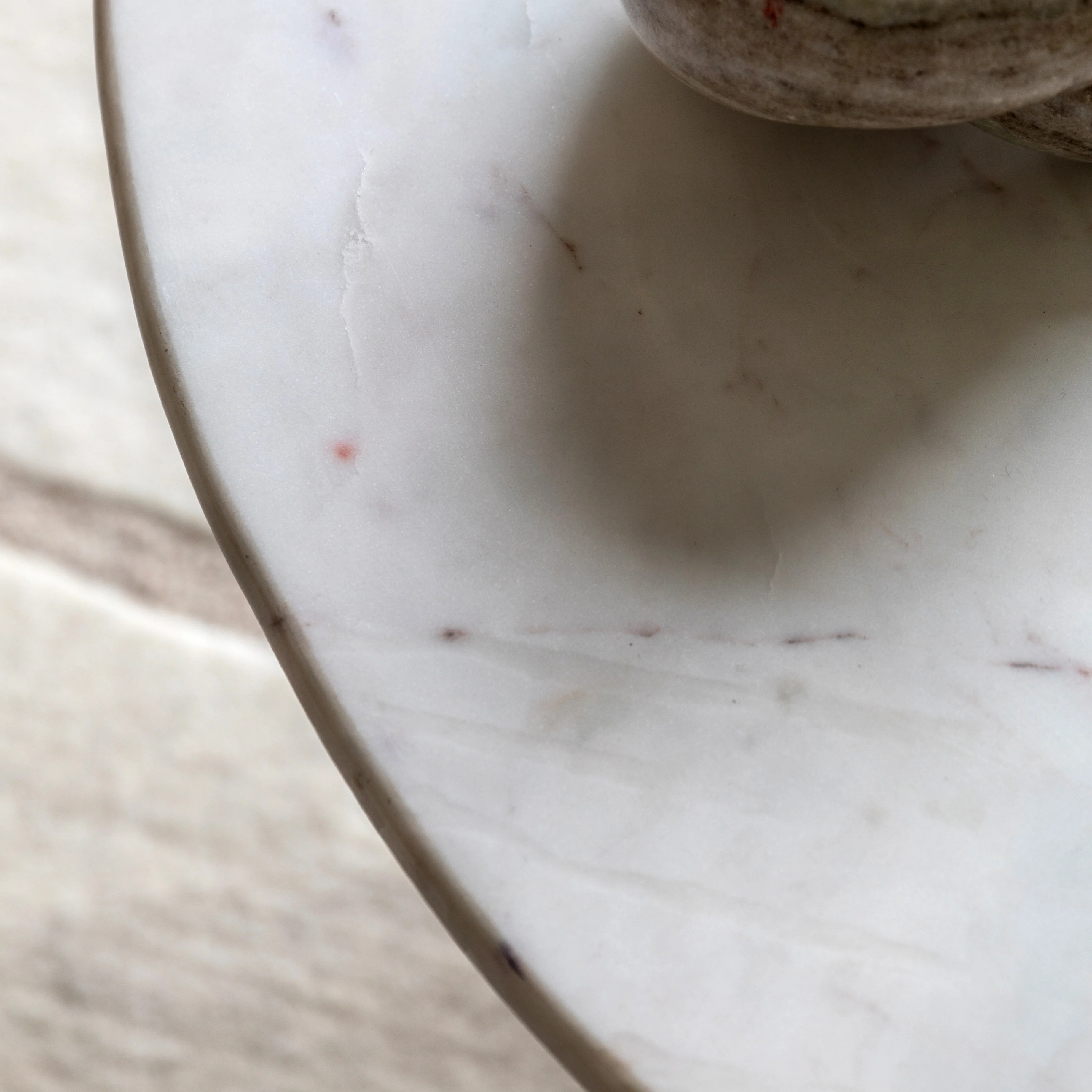 Seville Fluted Marble Top Coffee Table | Blue - Image 5