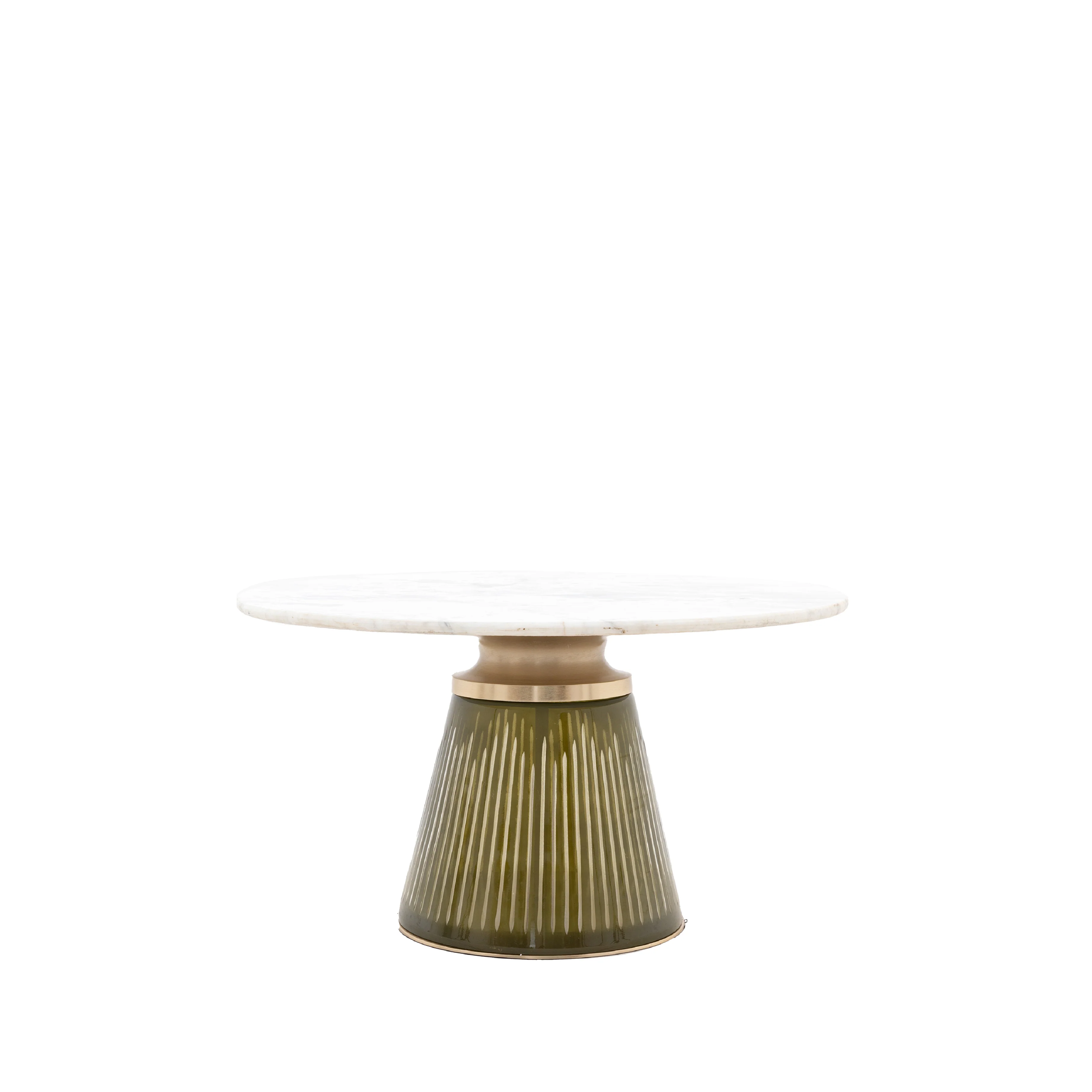Seville Fluted Marble Top Coffee Table | Dusk - Image 3