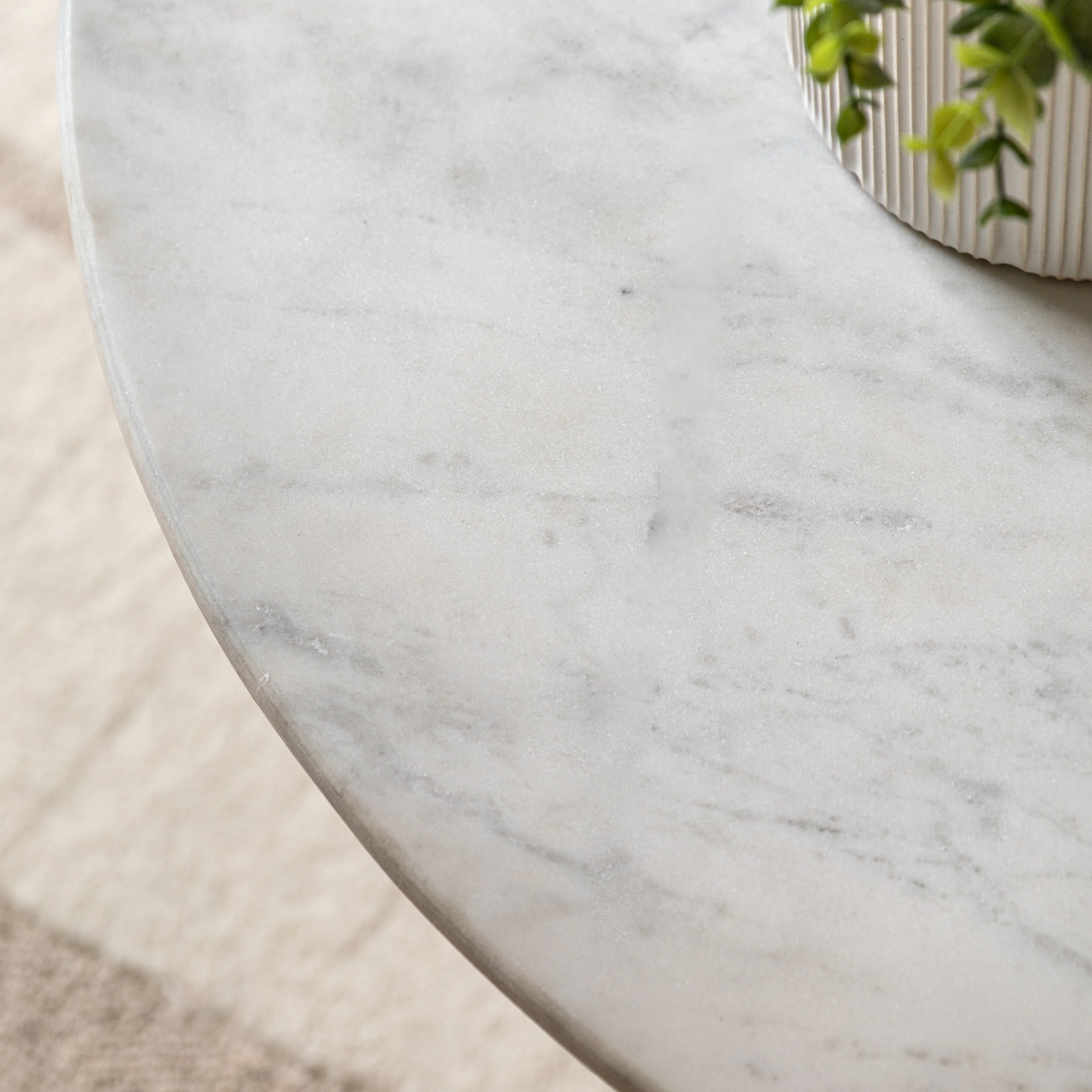 Seville Fluted Marble Top Coffee Table | Dusk - Image 5