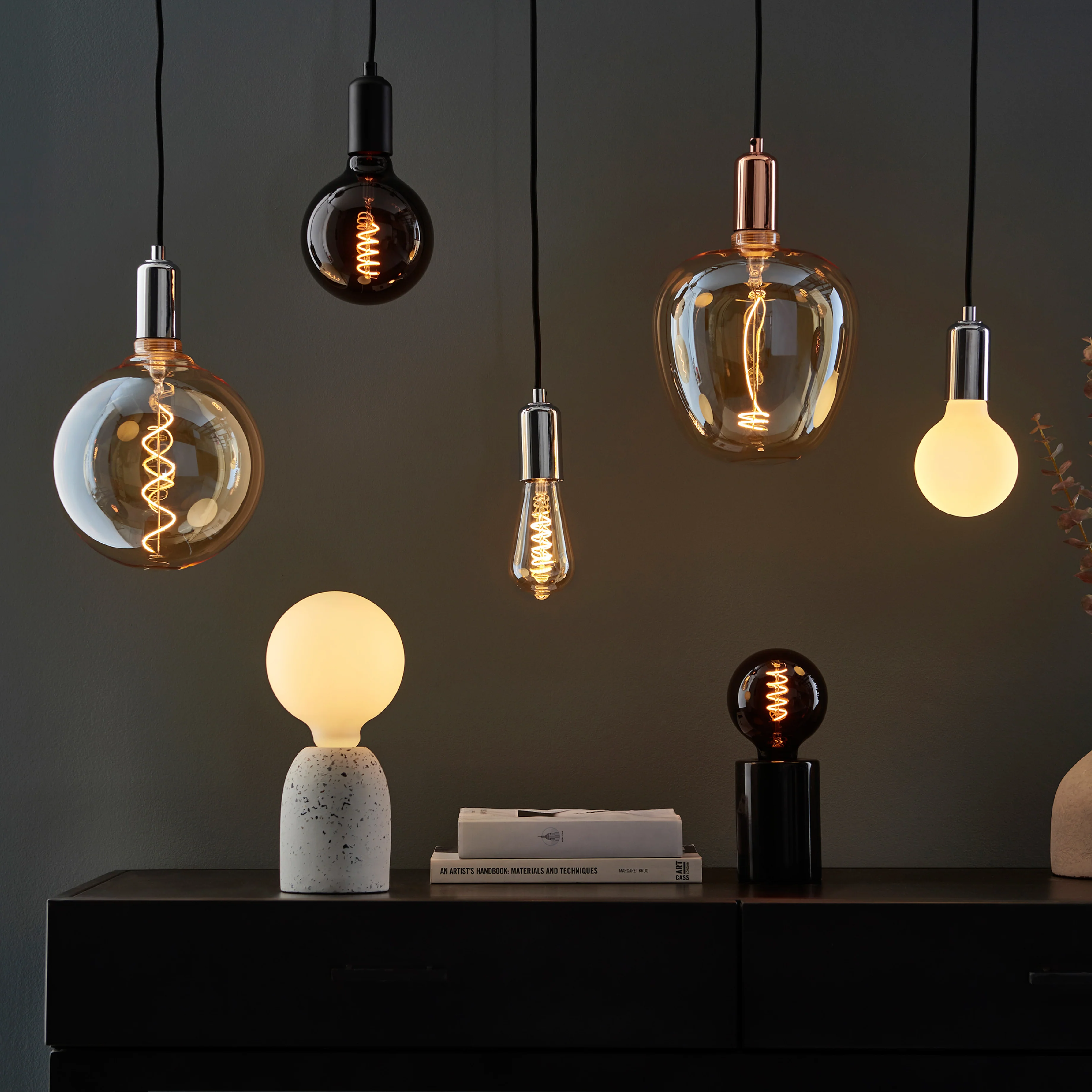 Spiral Filament Bulb | Smoke Tinted | Small - Image 2