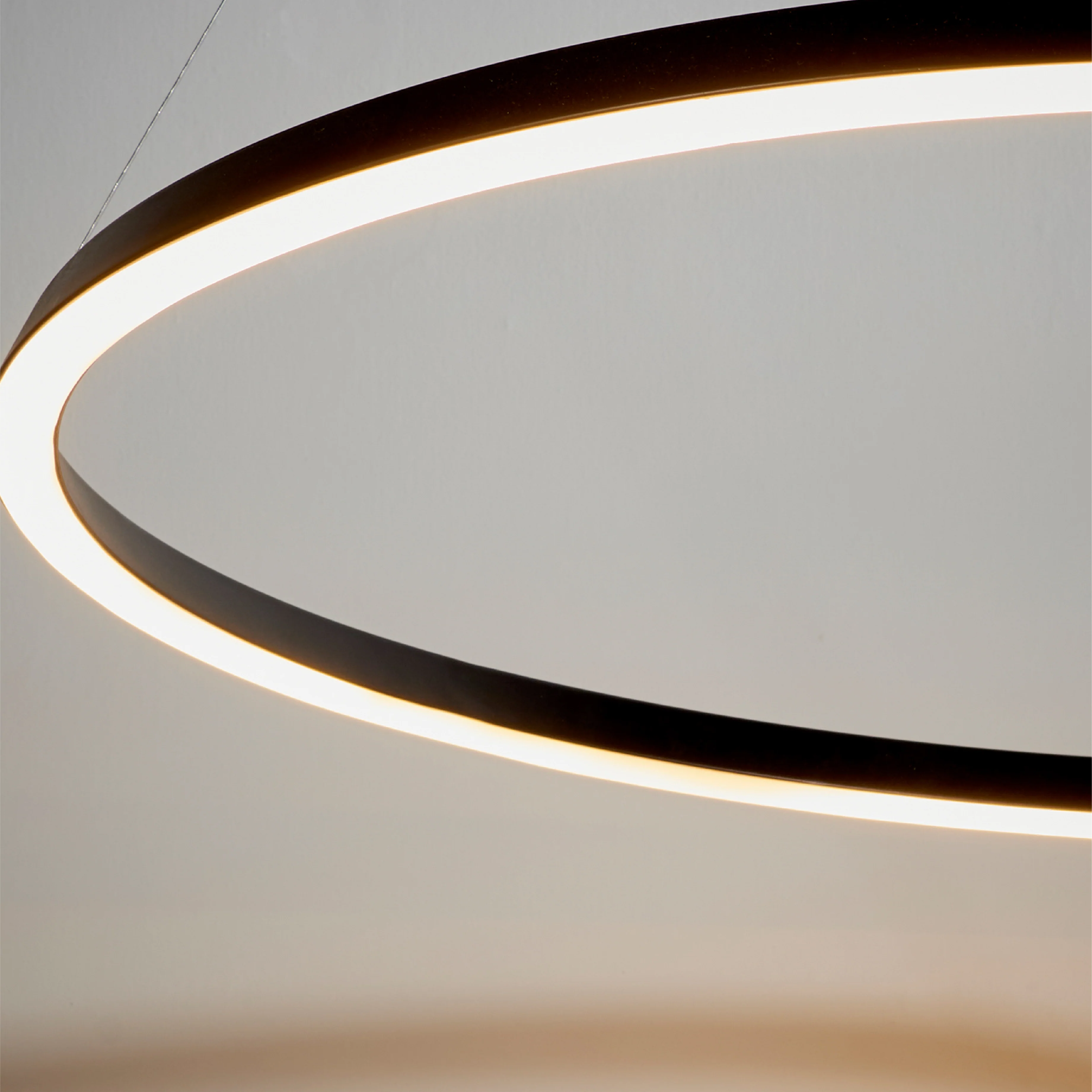 Staten Circle Pendant Light | Black/White - Image 4