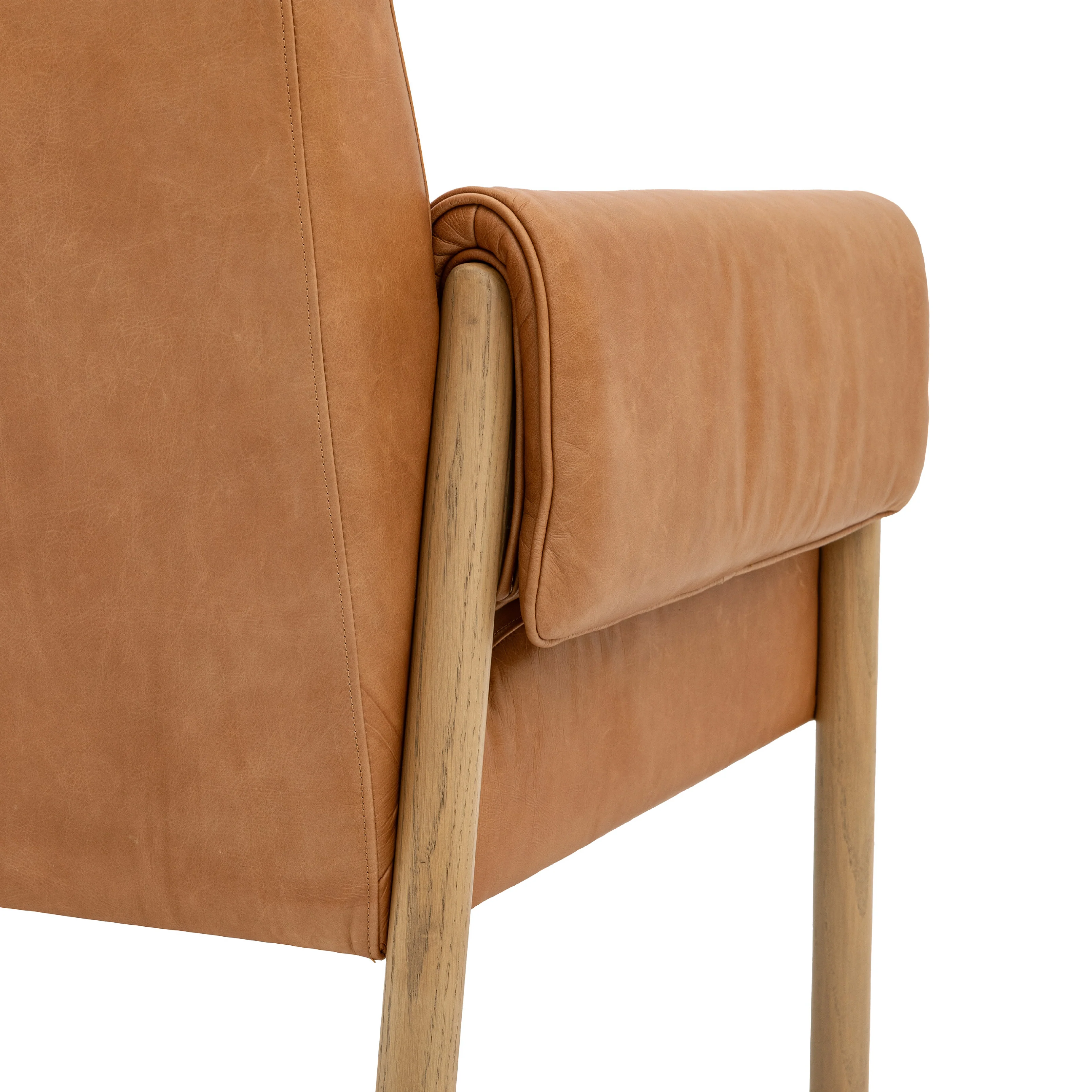 Stratford Leather 2 Seat Sofa | Brown - Image 5