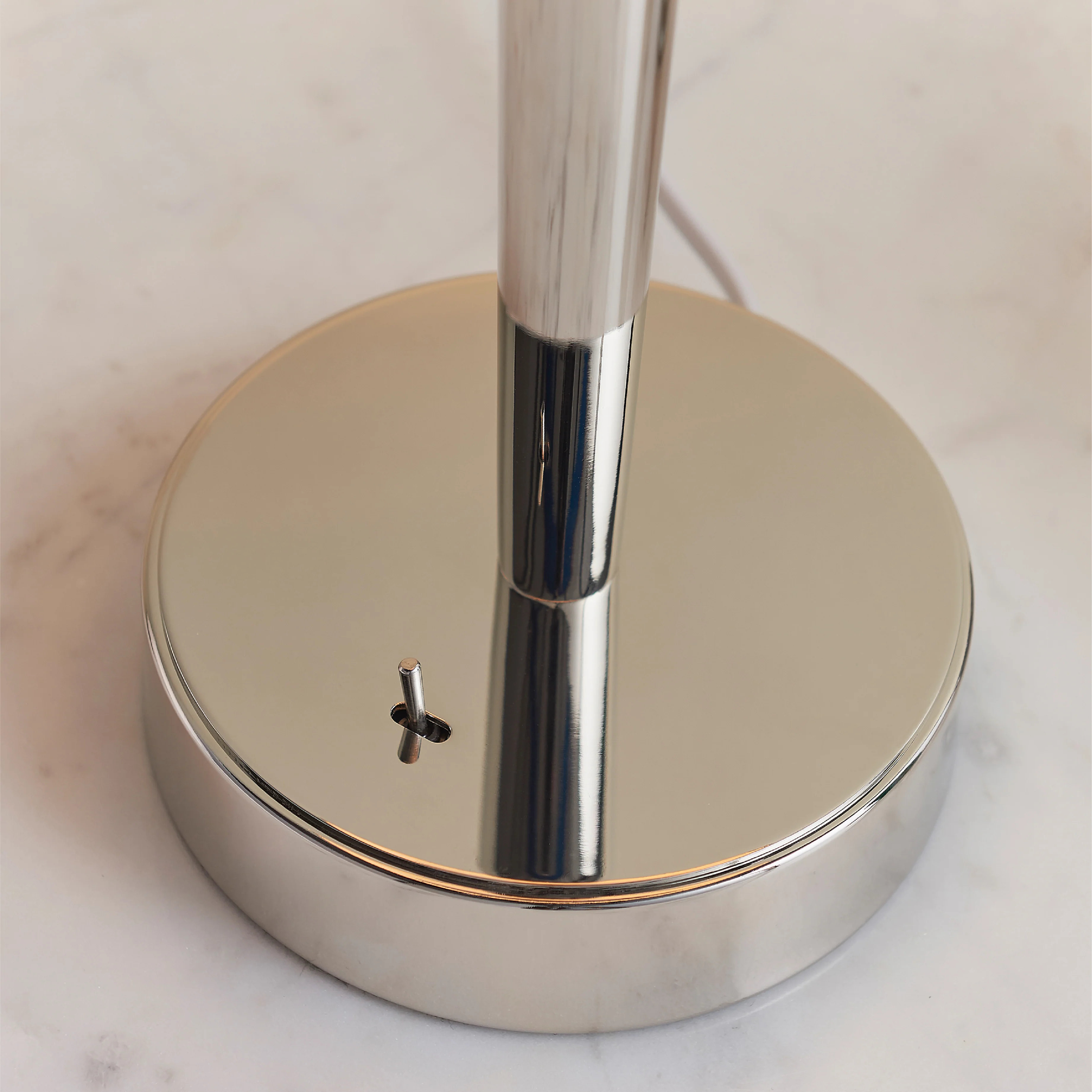 Syon Table Lamp | Bright Nickel/Mink - Image 4