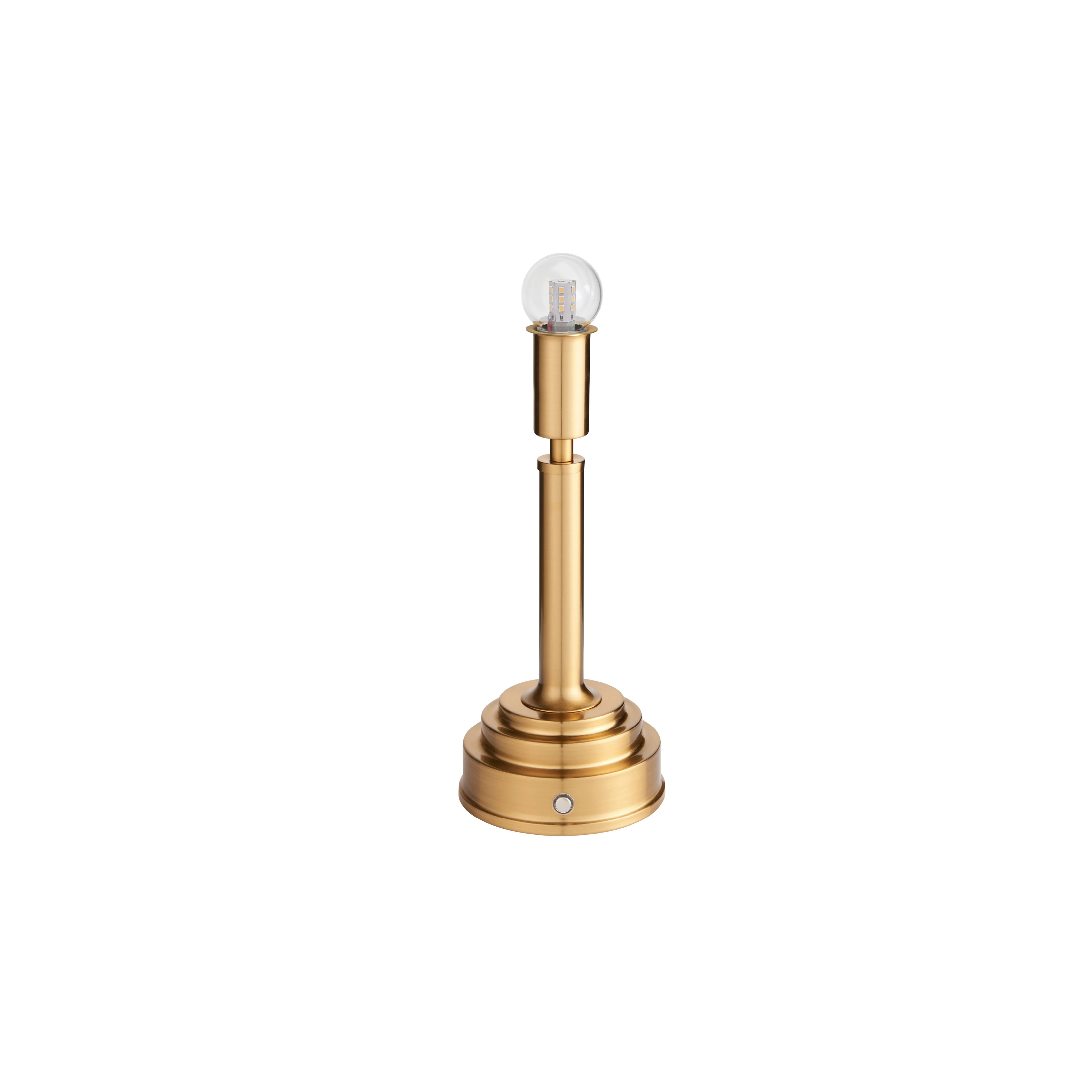 Upton Cordless Table Lamp Base | Brushed Aged Brass - Image 3