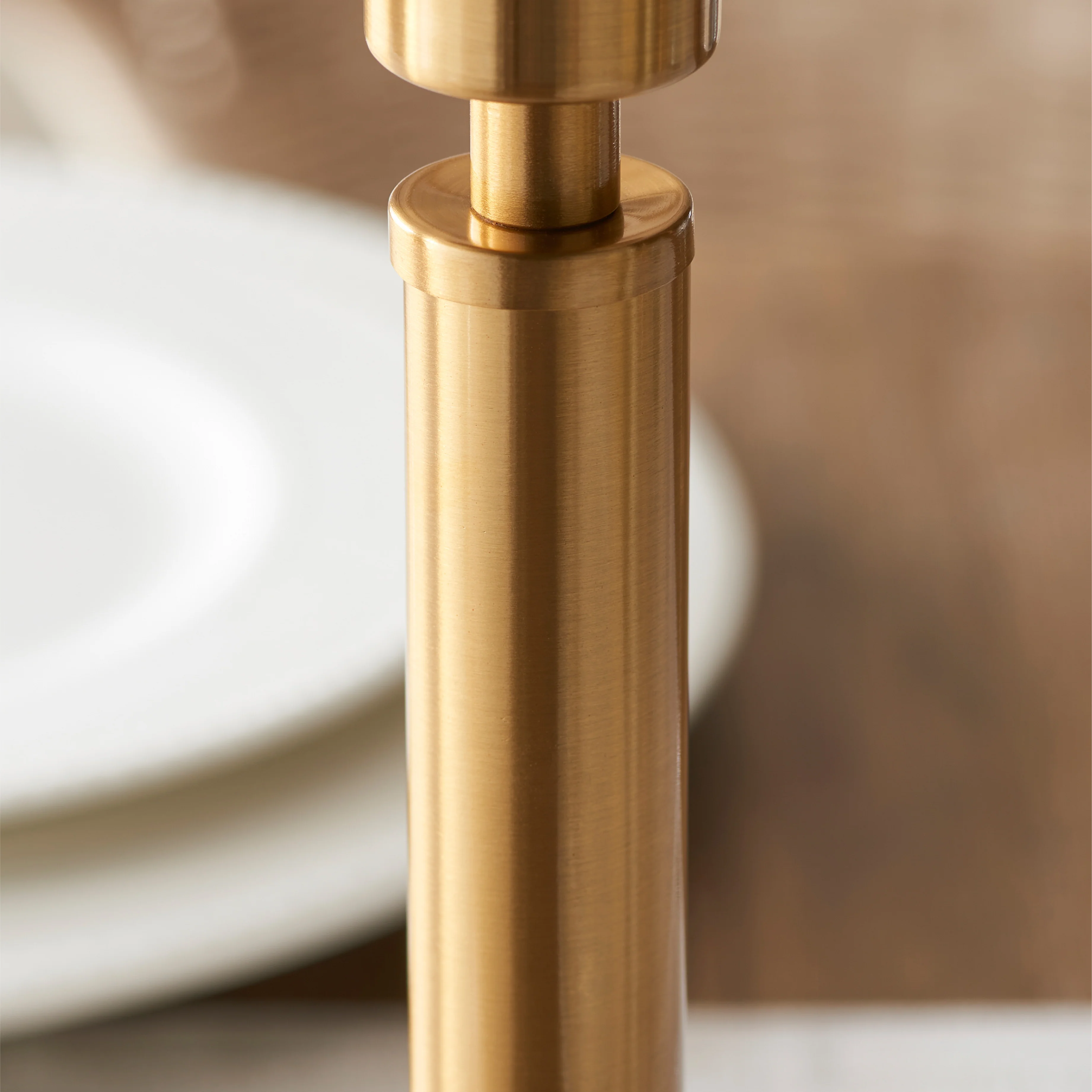 Upton Cordless Table Lamp Base | Brushed Aged Brass - Image 4