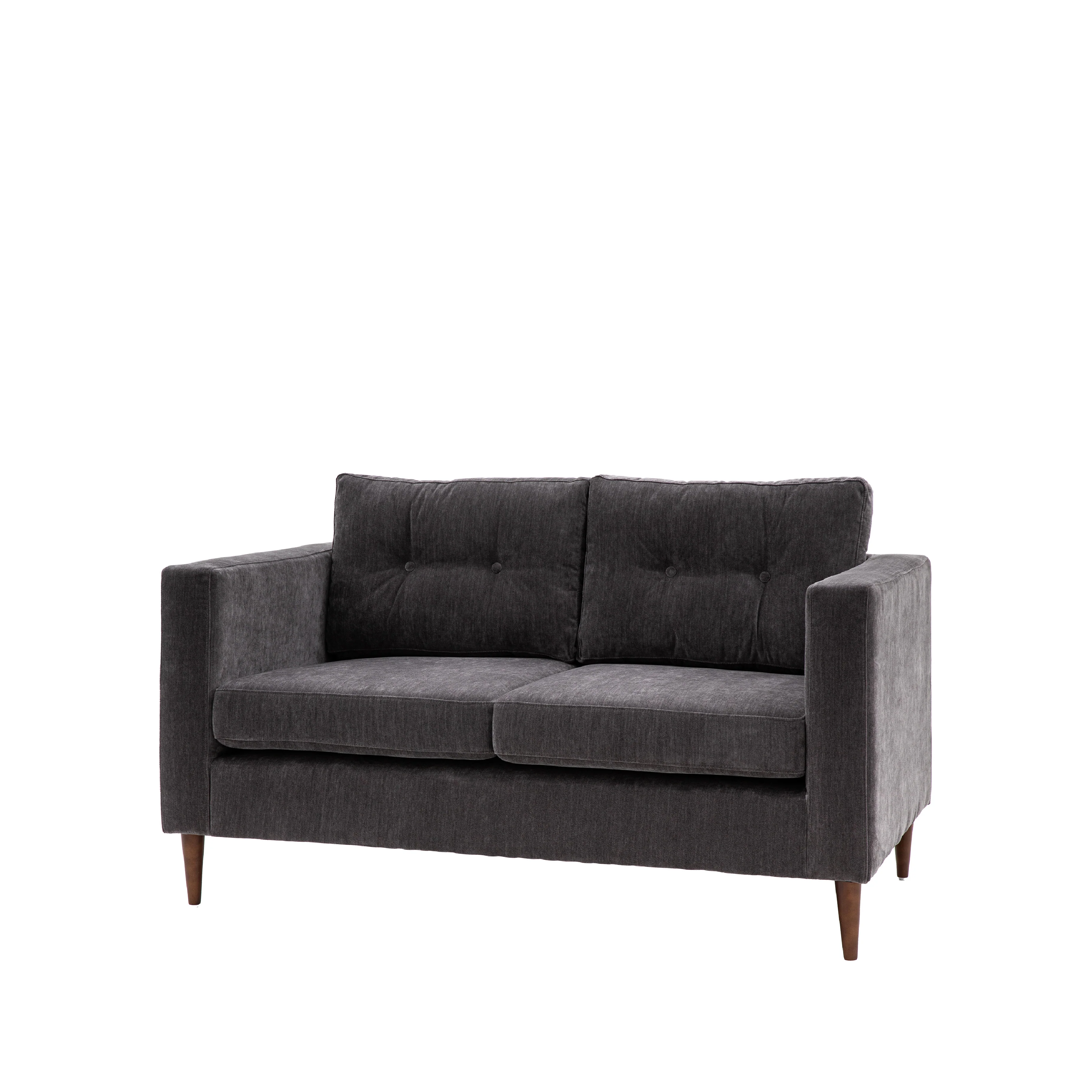 Whitwell Button 2 Seat Sofa | Charcoal - Image 3