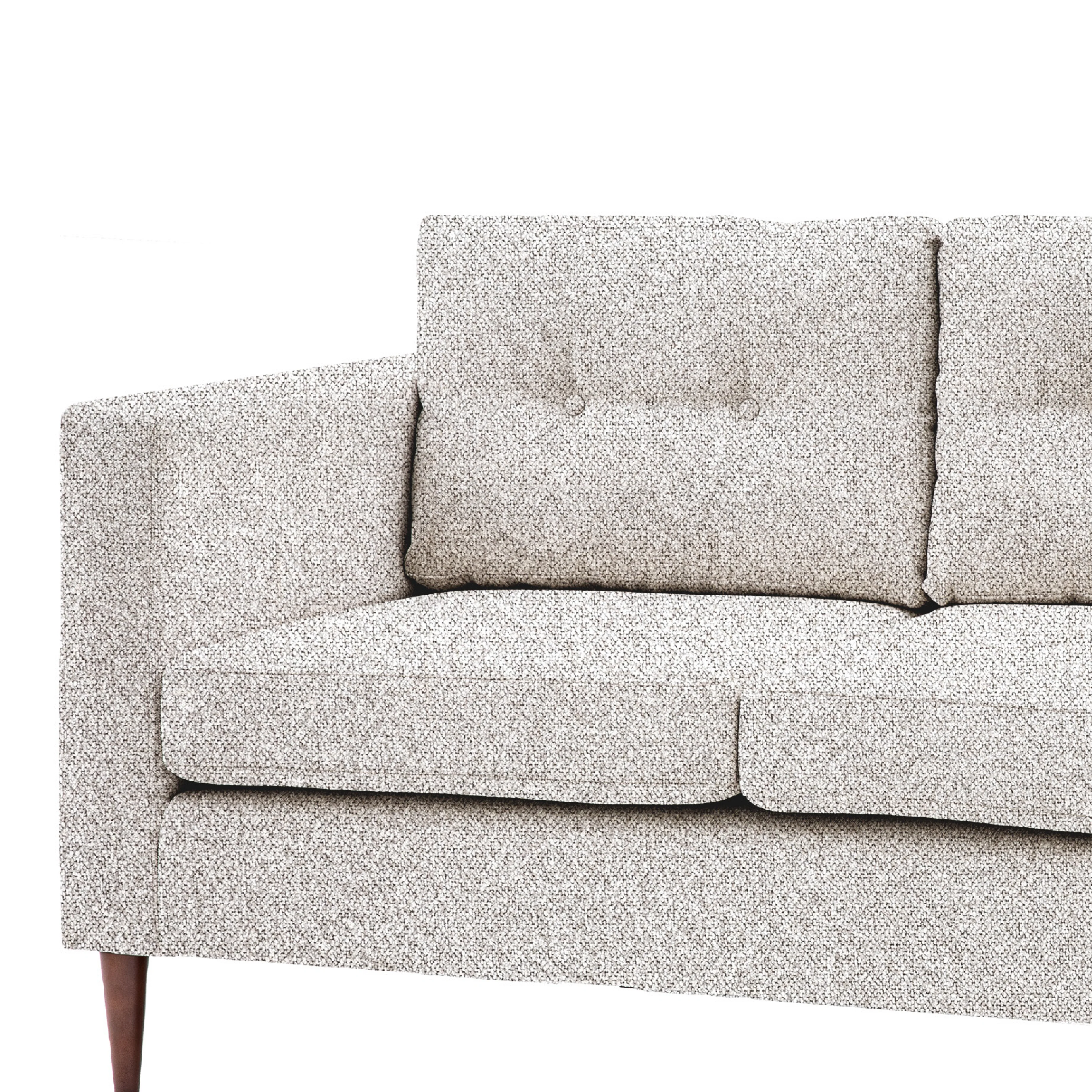 Whitwell Button 2 Seat Sofa | Light Grey - Image 2