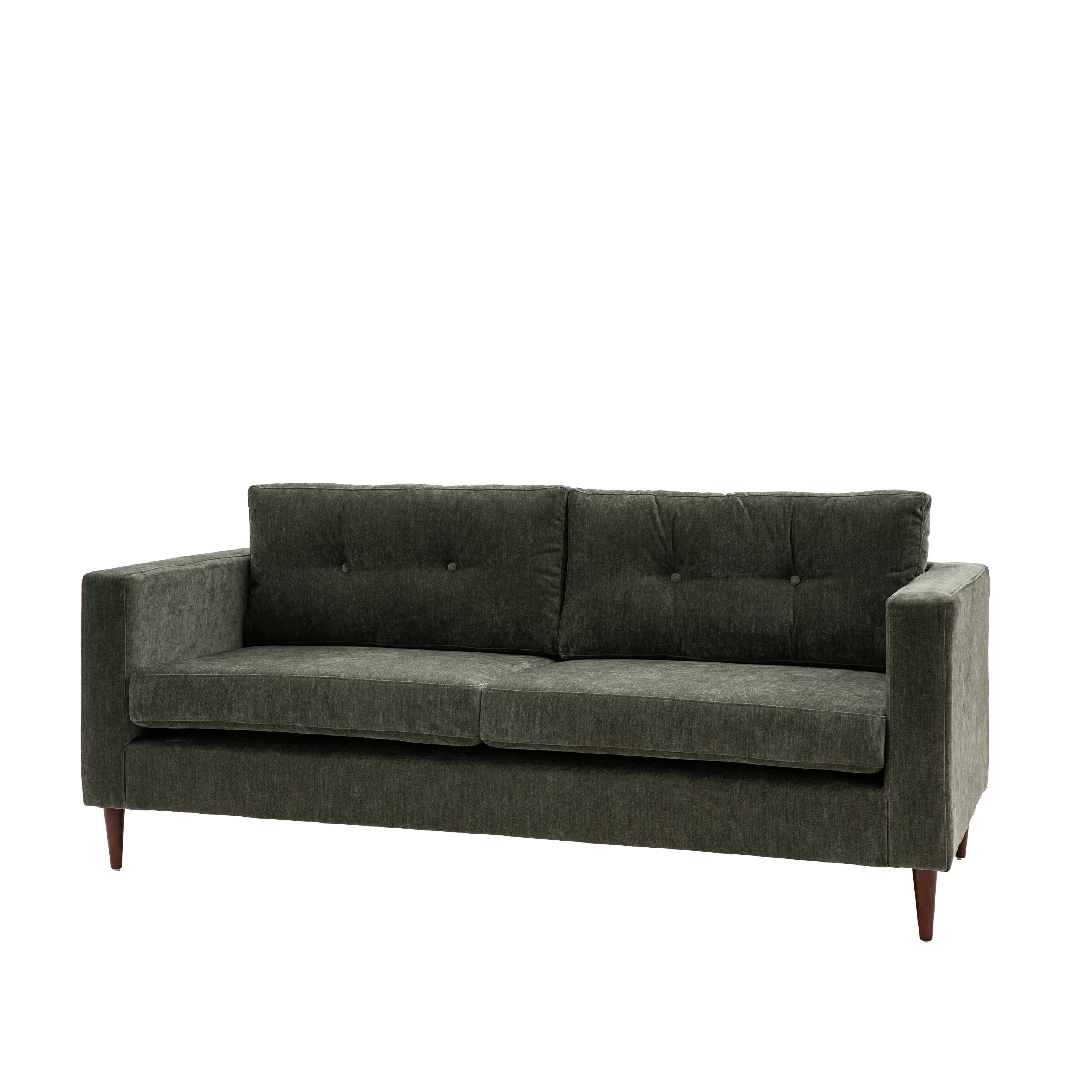 Whitwell Button 3 Seat Sofa | Forest - Image 2