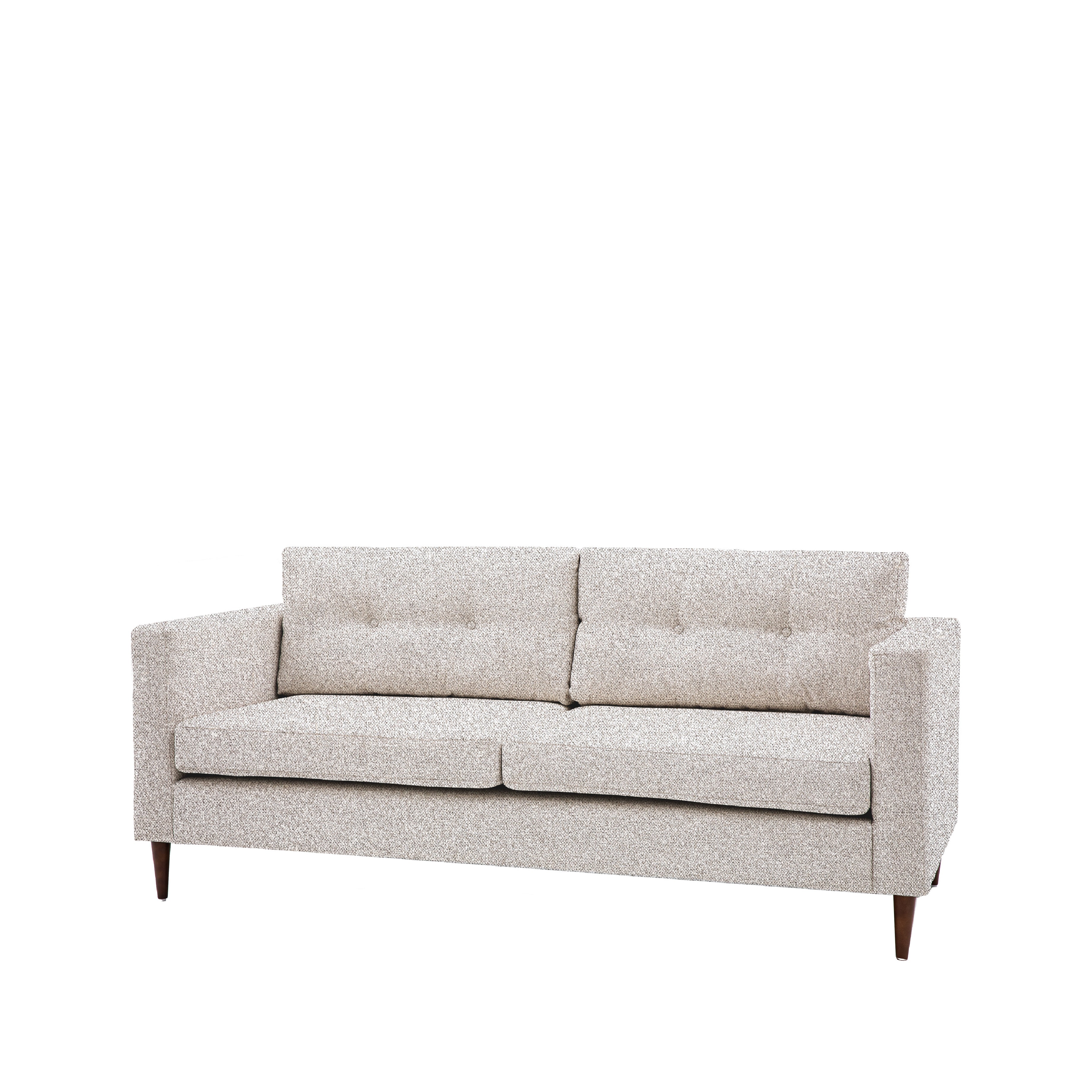 Whitwell Button 3 Seat Sofa | Light Grey - Image 3