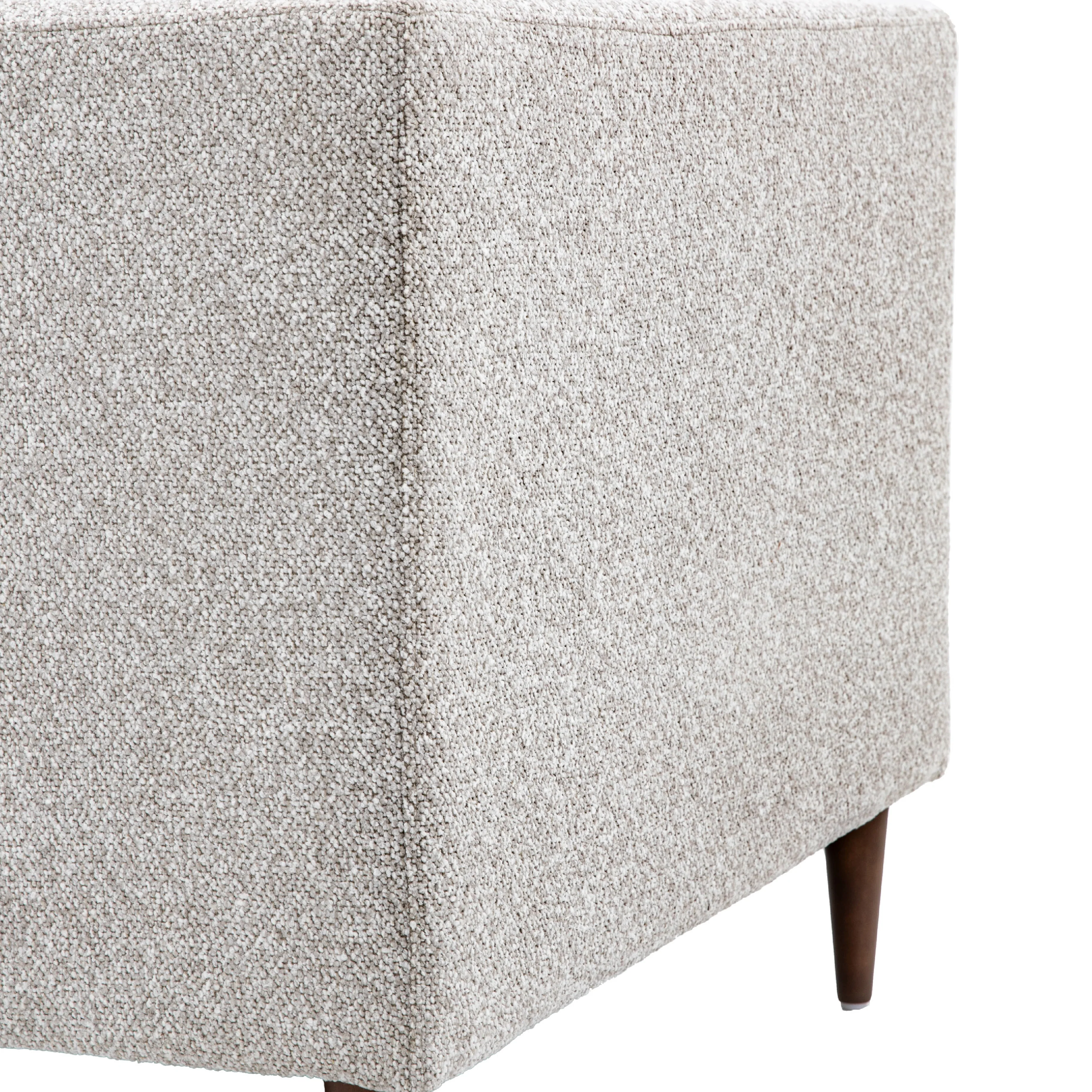 Whitwell Button 3 Seat Sofa | Light Grey - Image 5