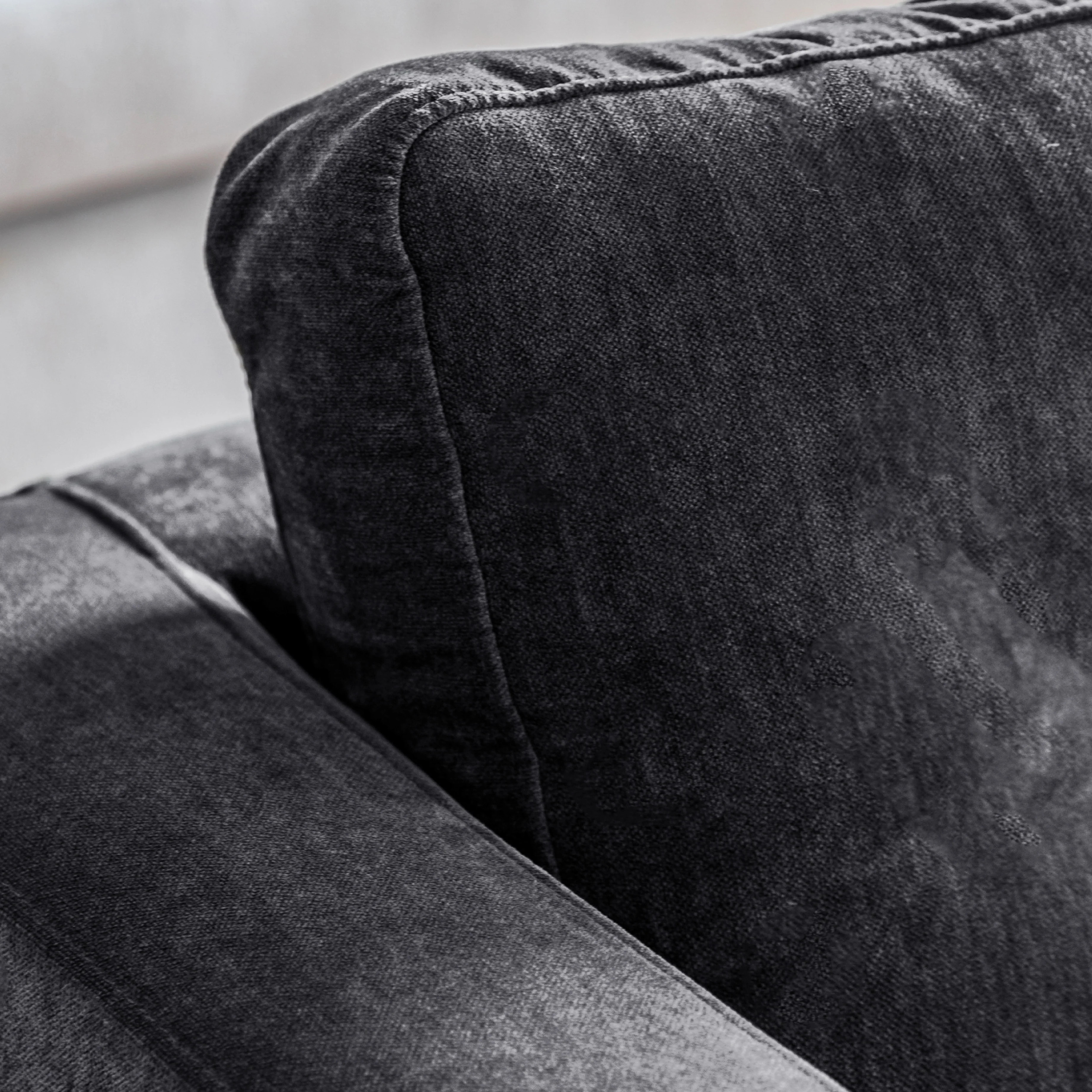 Whitwell Button Armchair | Charcoal - Image 2