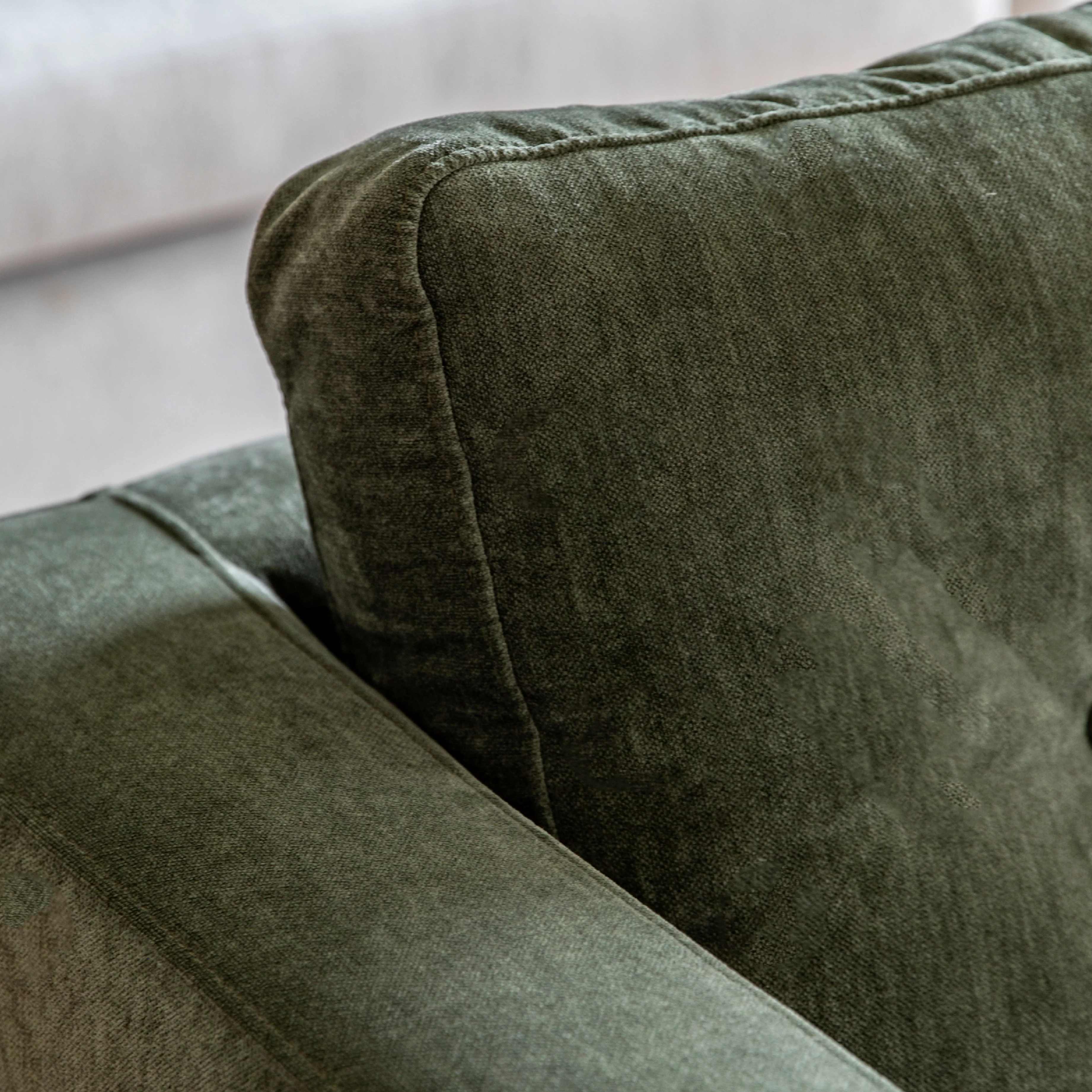 Whitwell Button Armchair | Forest - Image 2