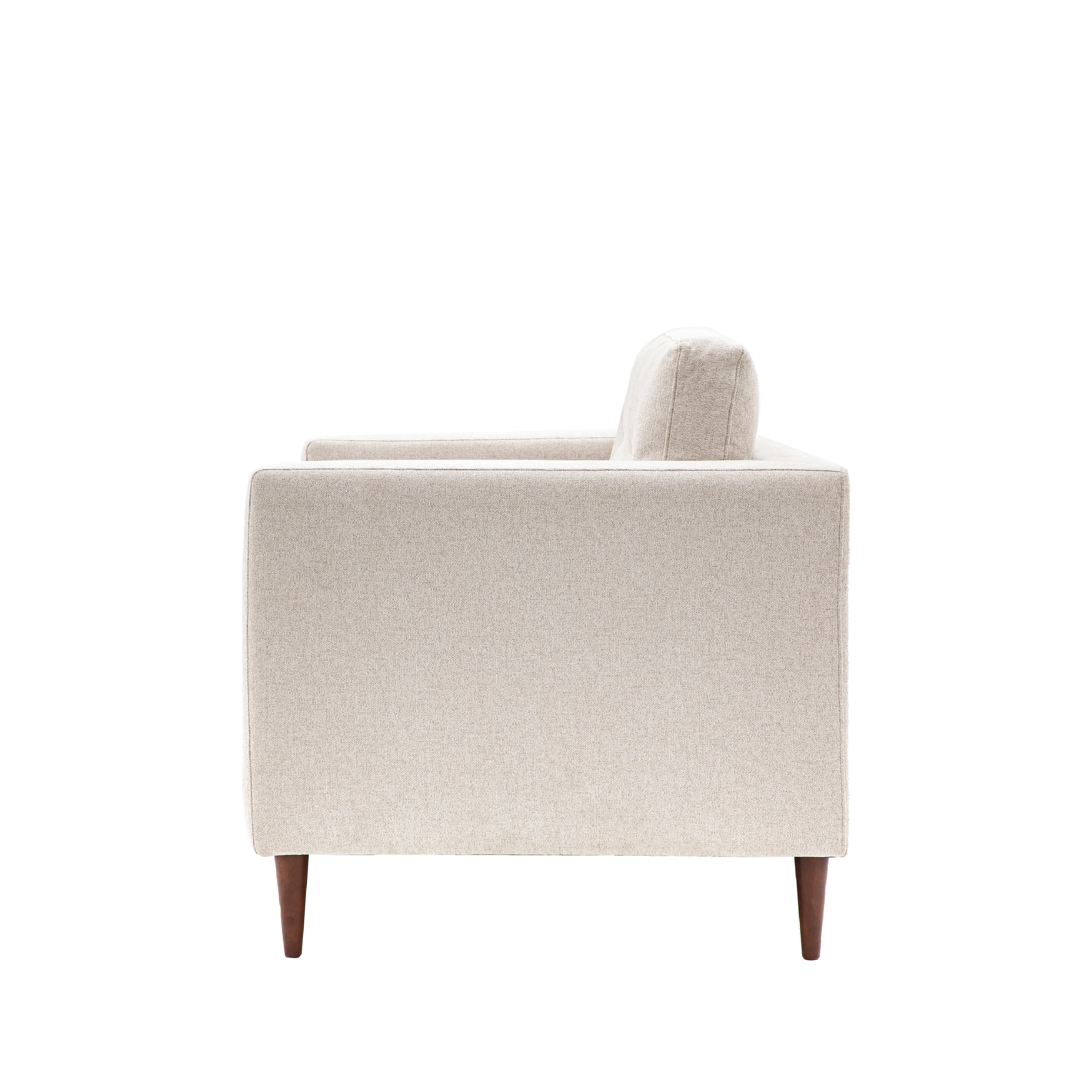 Whitwell Button Armchair | Light Grey - Image 4