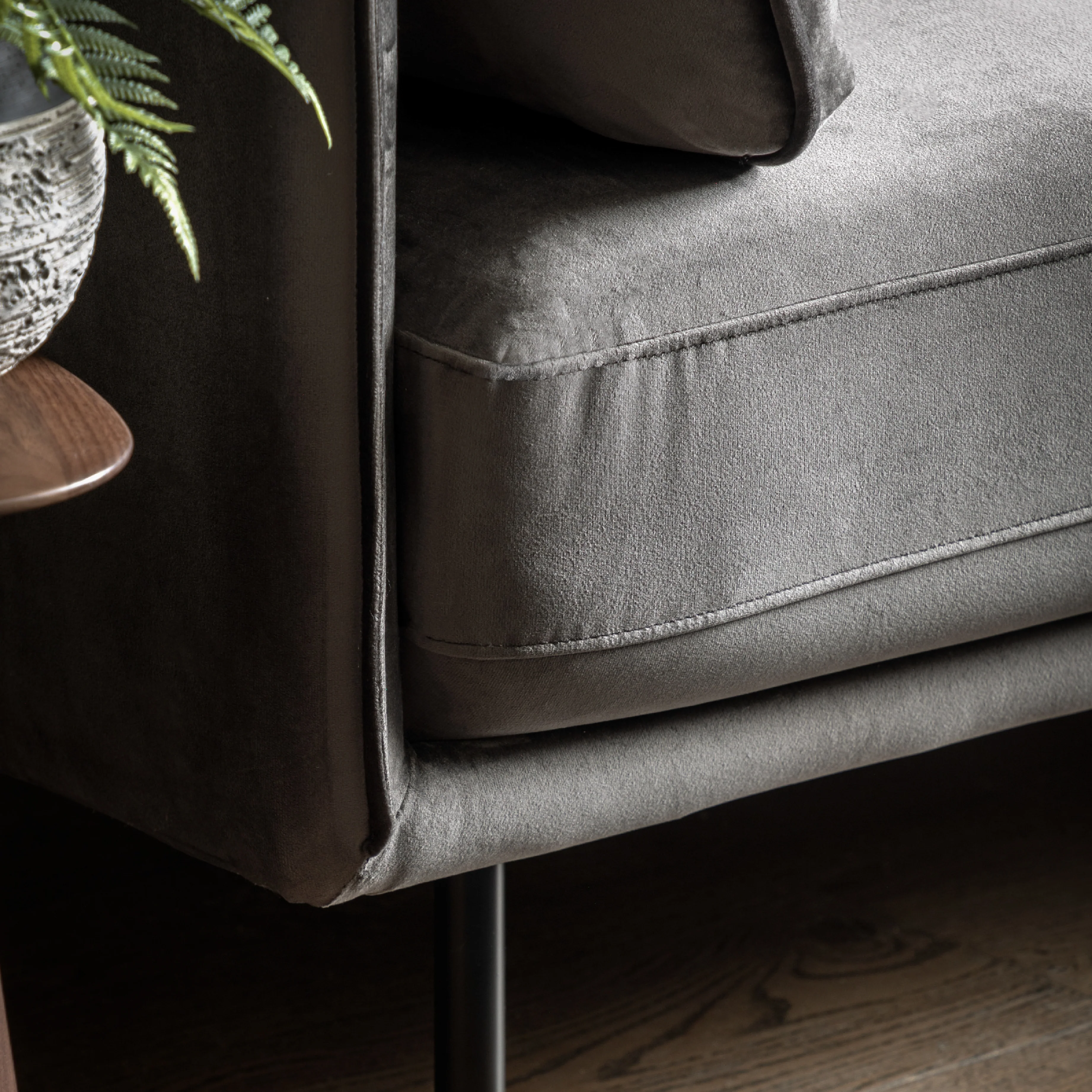 Wigmore Velvet Sofa | Truffle - Image 2