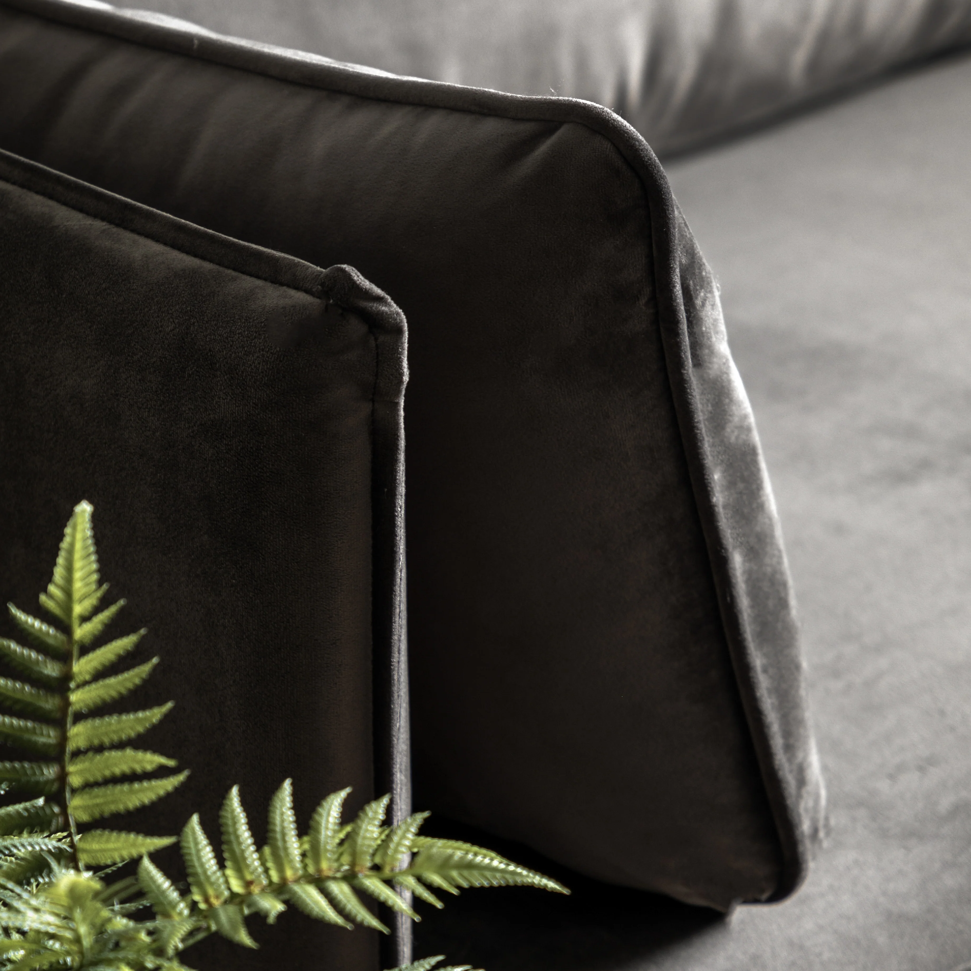 Wigmore Velvet Sofa | Truffle - Image 5