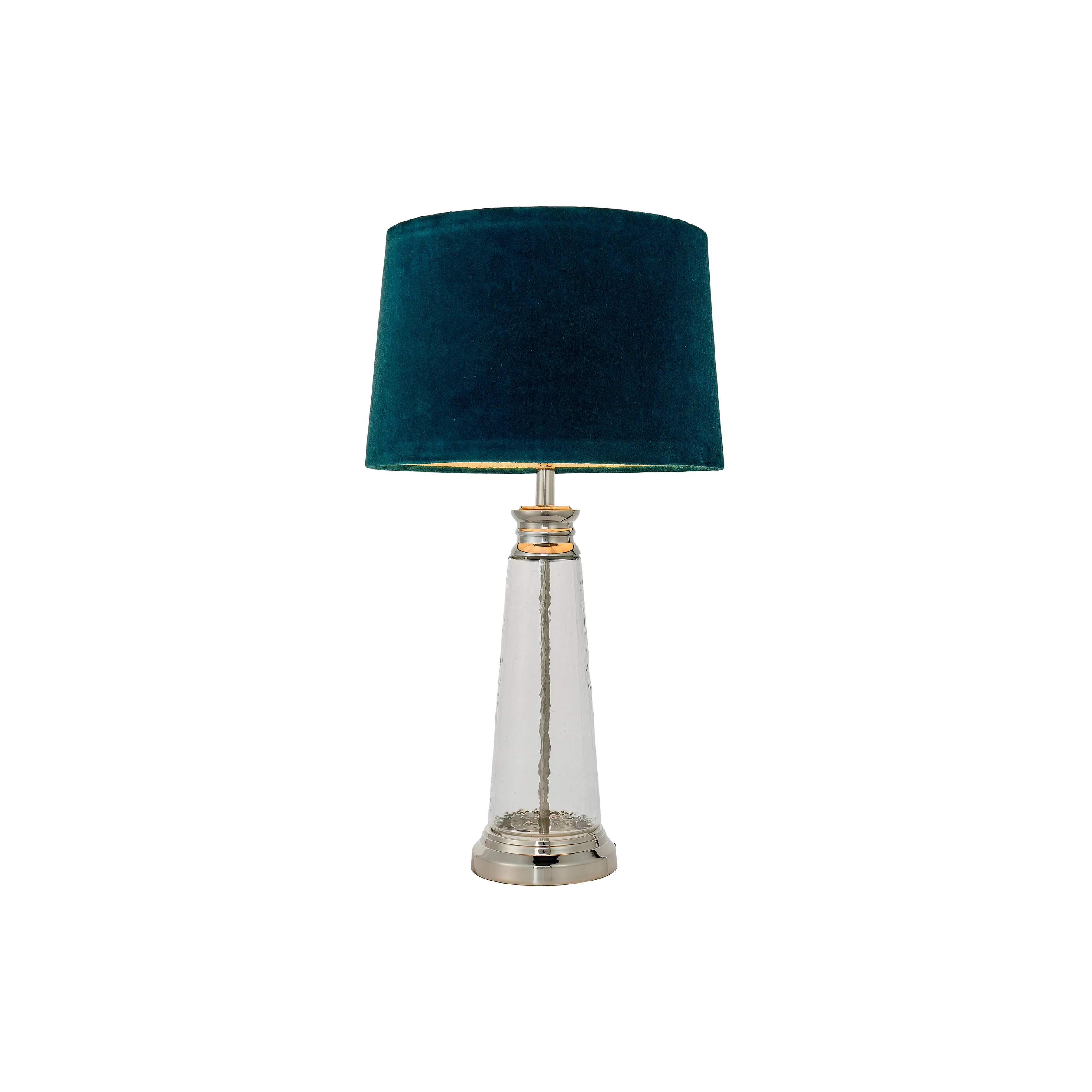 Winslet Hammered Glass Table Lamp | Teal - Image 3
