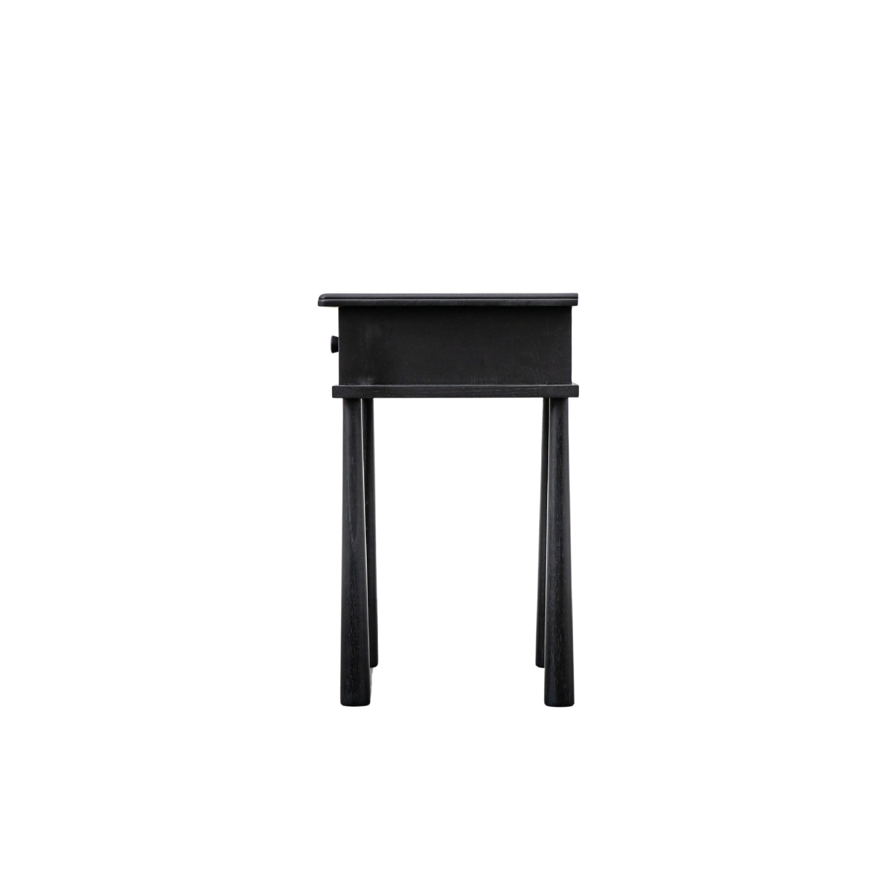 Wycombe Nordic Bedside Table | Black - Image 4