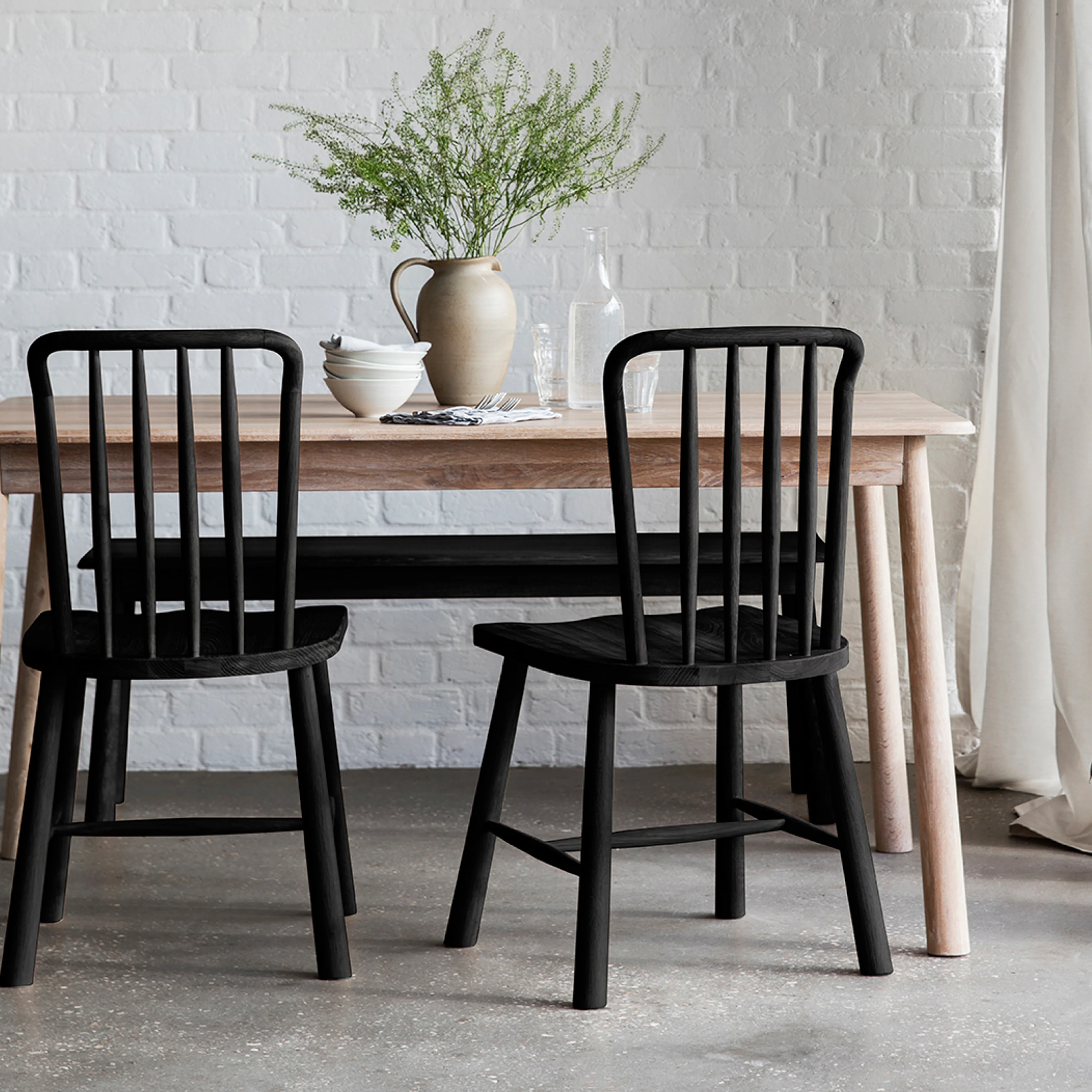 Wycombe Nordic Dining Bench | Black - Image 5