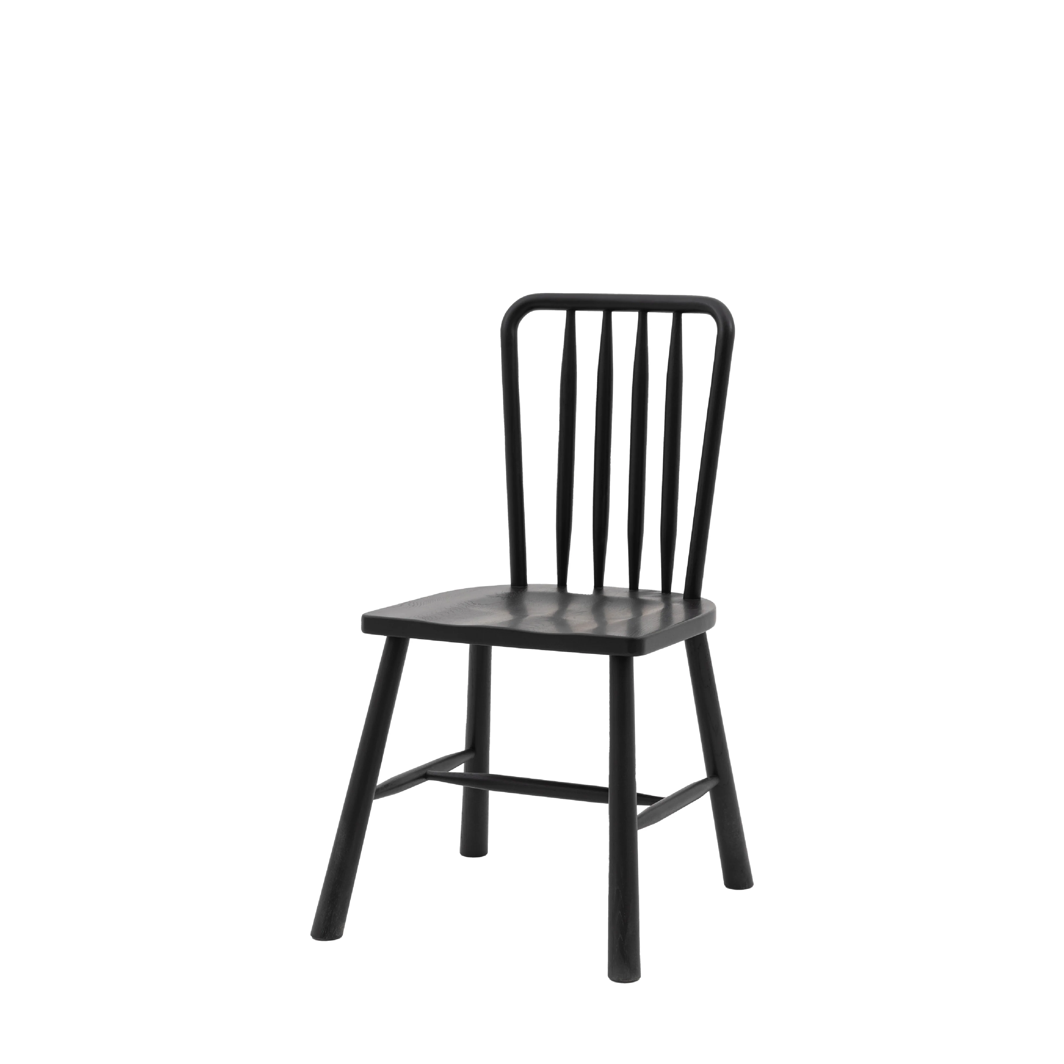 Wycombe Nordic Dining Chairs | Black | Set of 2 - Image 3