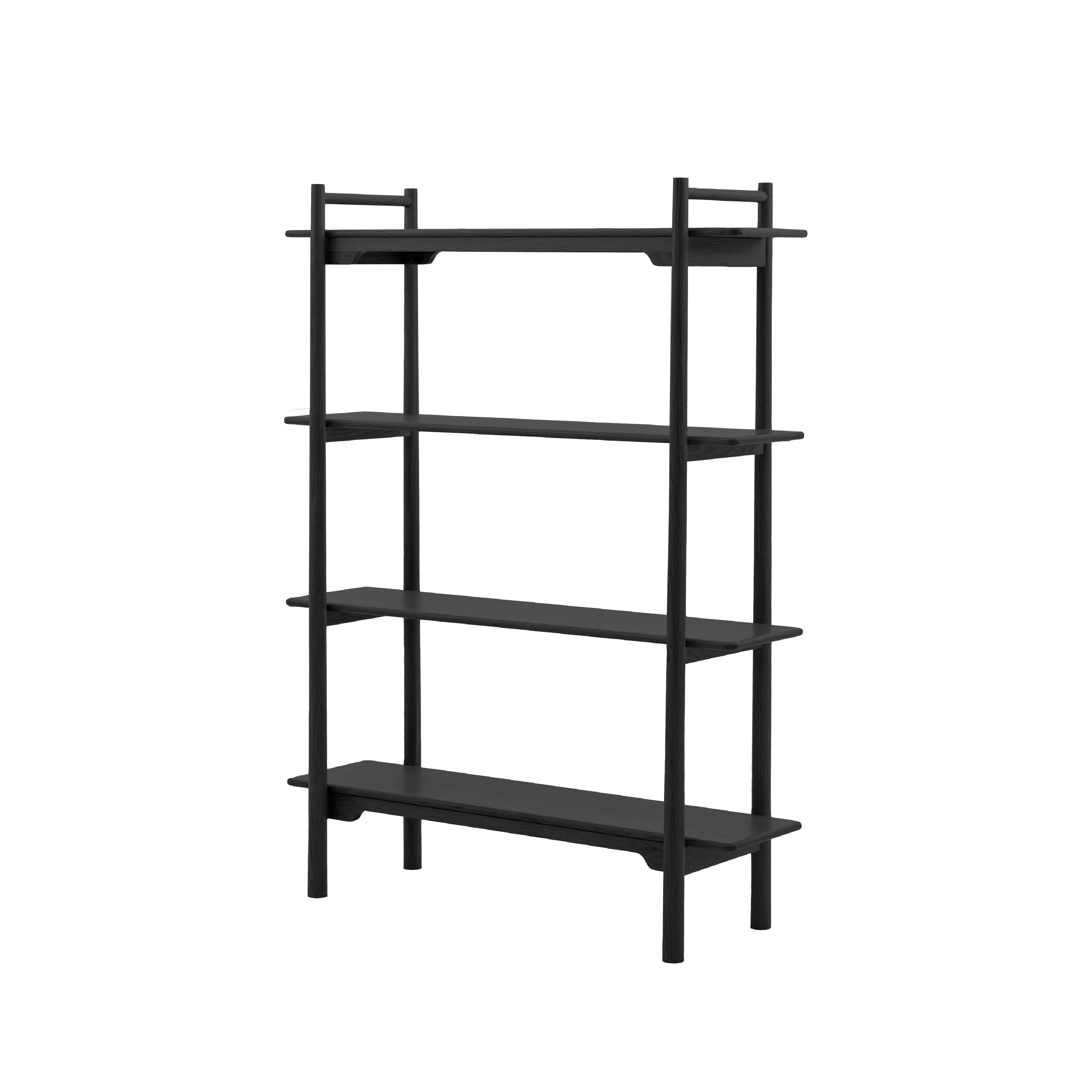 Wycombe Nordic Open Display Shelving Unit | Black - Image 3