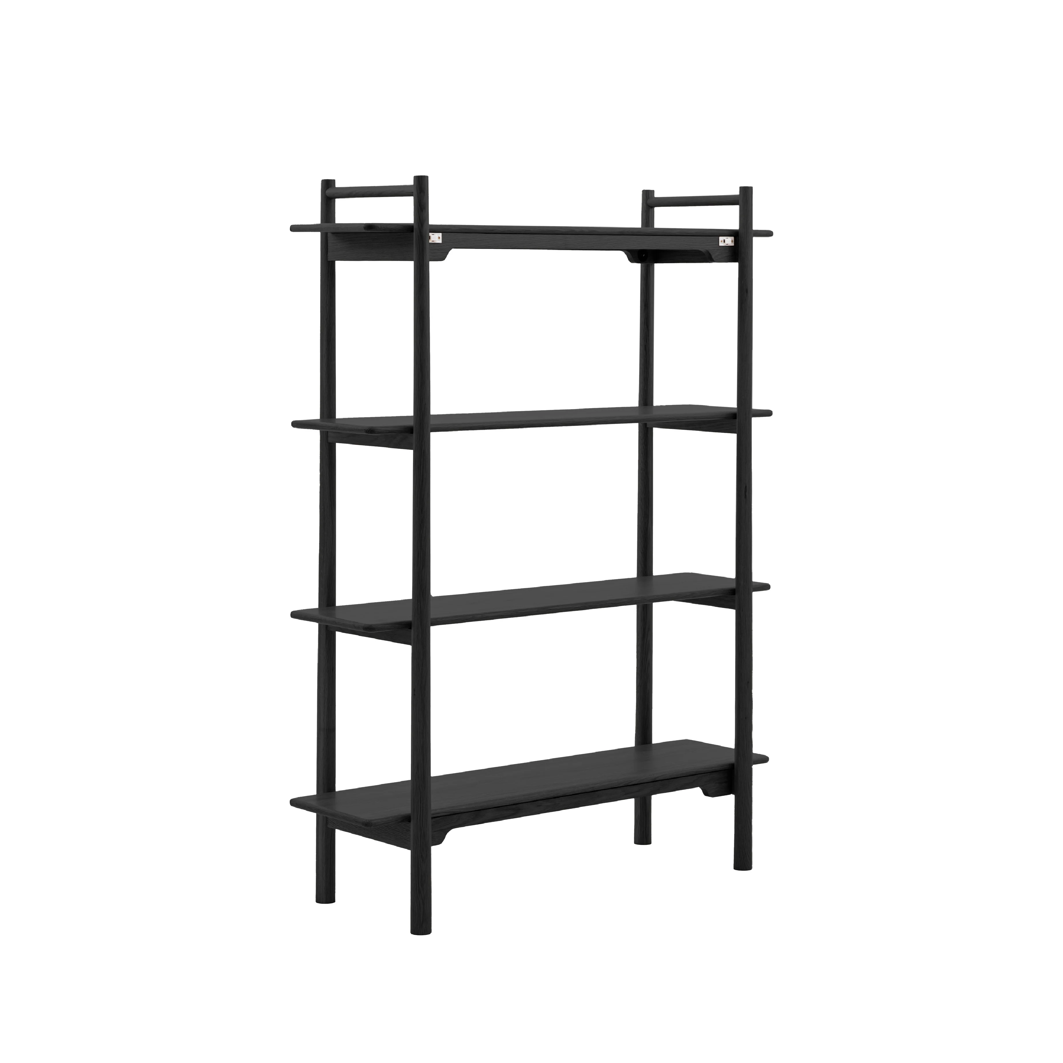 Wycombe Nordic Open Display Shelving Unit | Black - Image 4