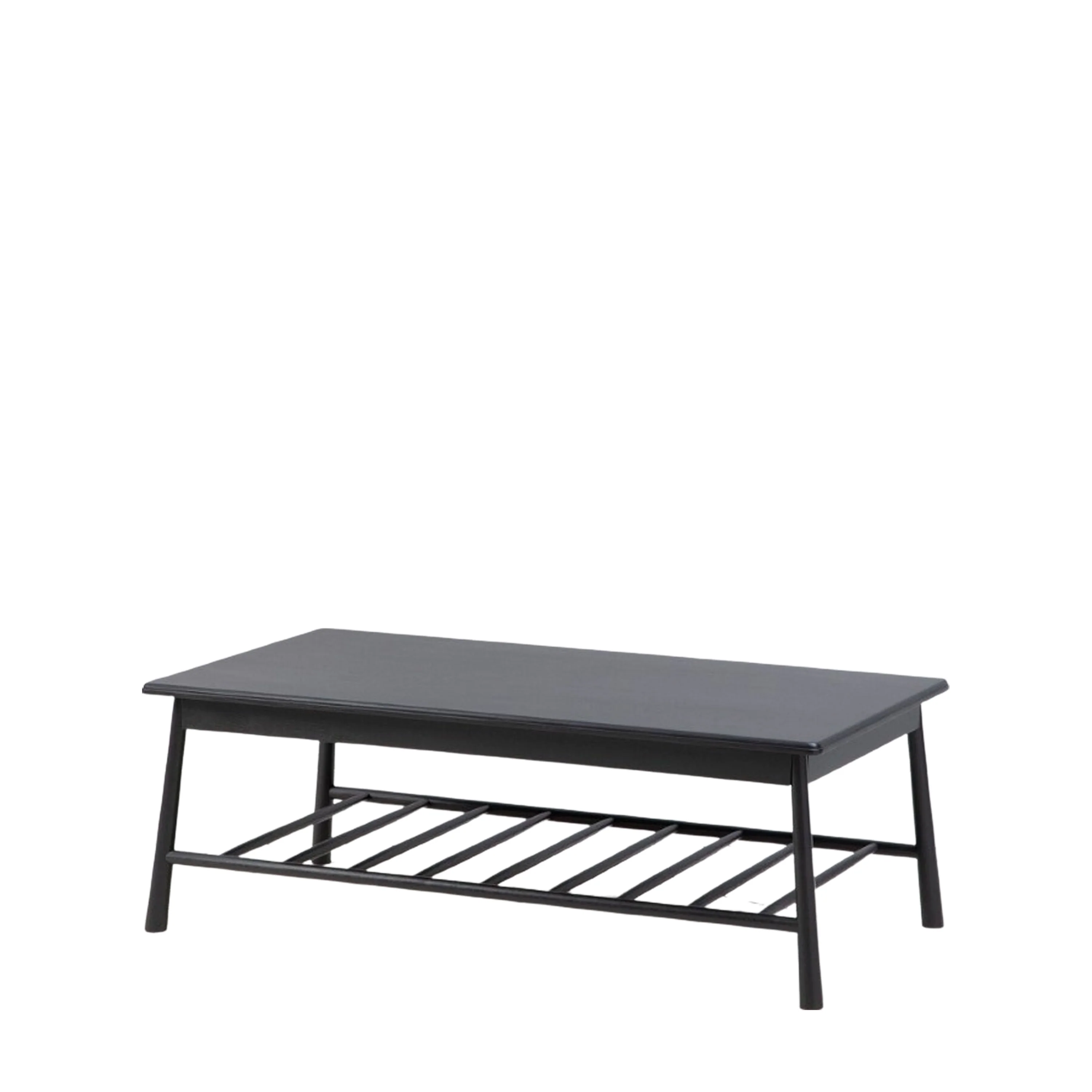Wycombe Nordic Rectangular Coffee Table | Black - Image 3