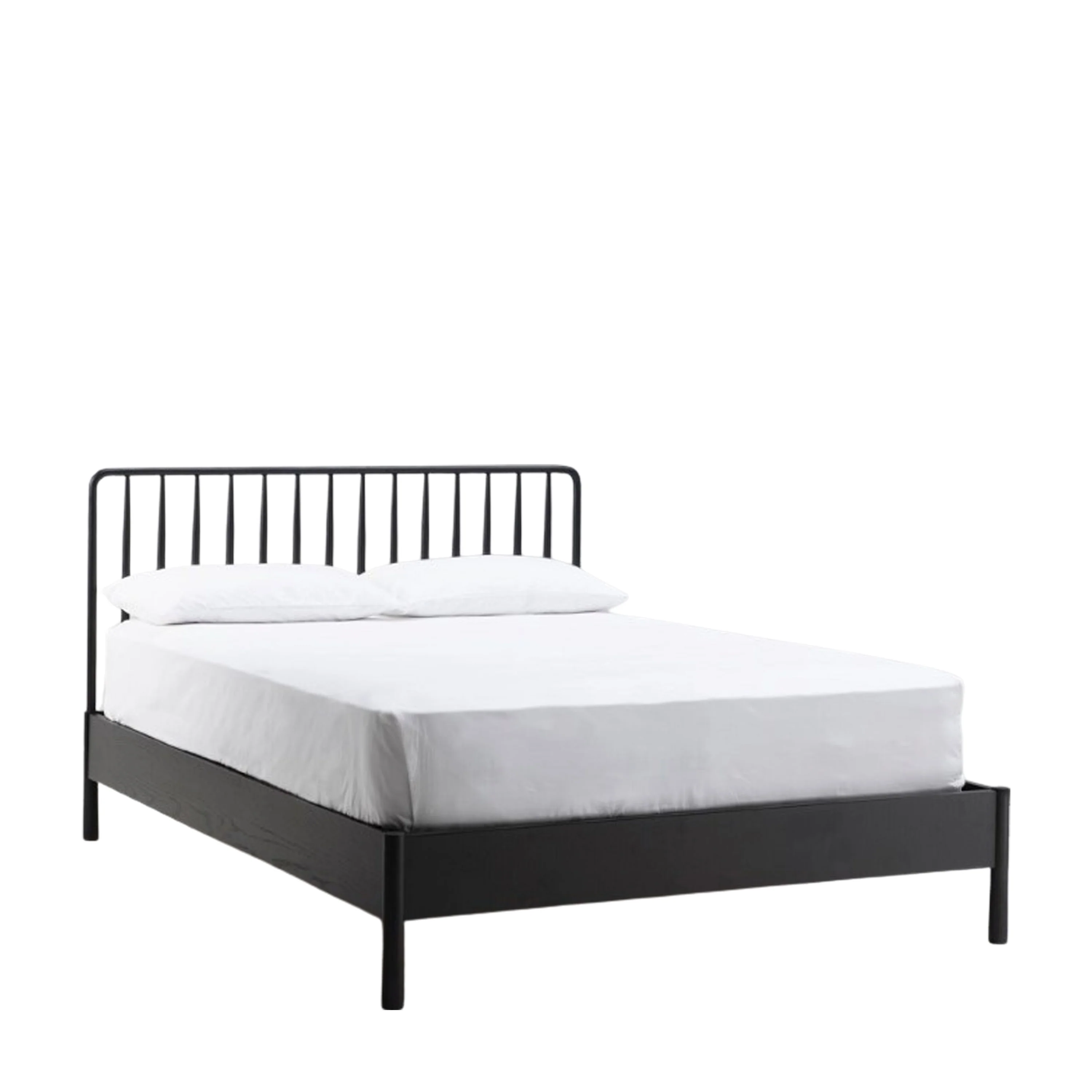 Wycombe Nordic Spindle Bed Frame | Black - Image 2