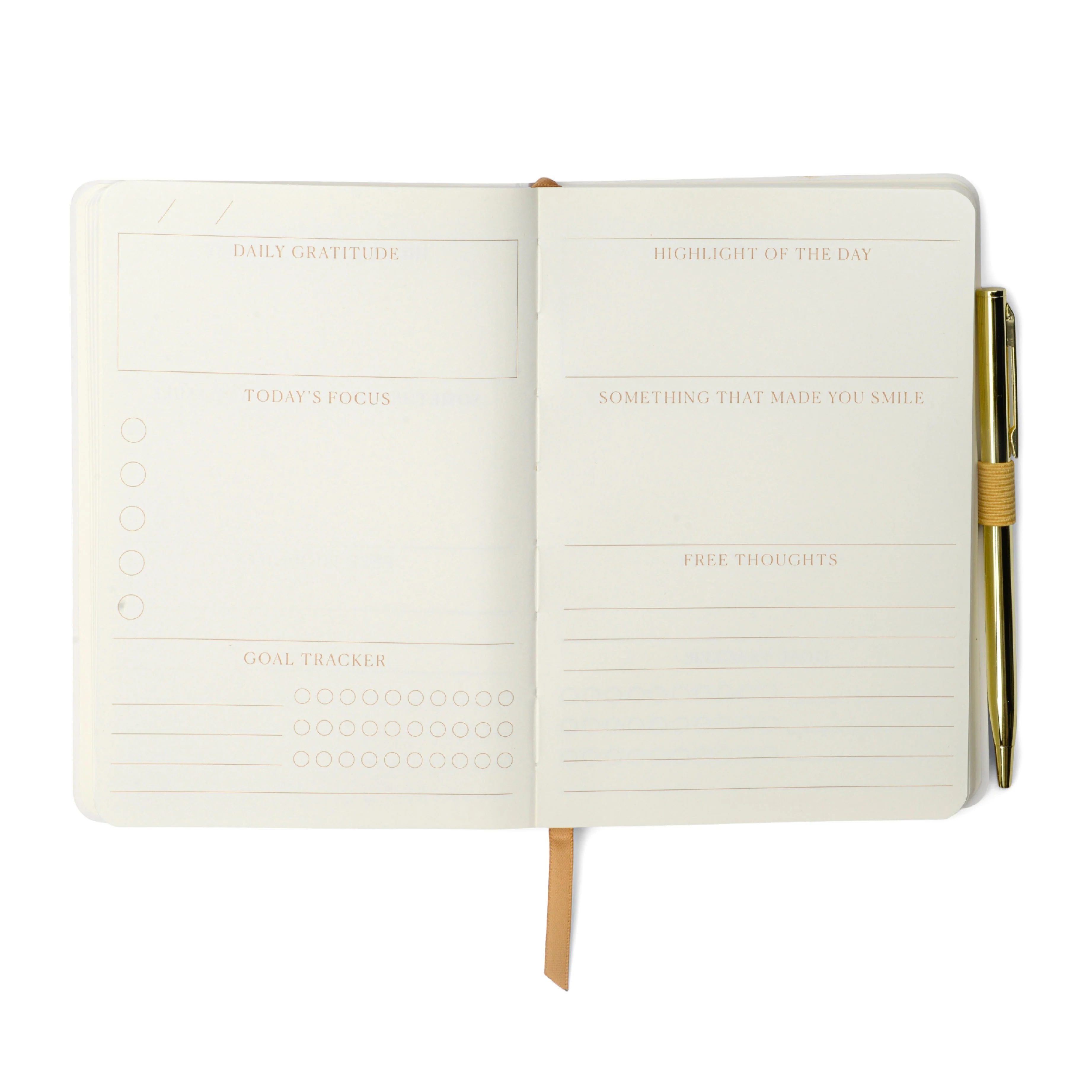 'Attitude of Gratitude' Guided Journal with Pen | Pastel Pink - Image 4