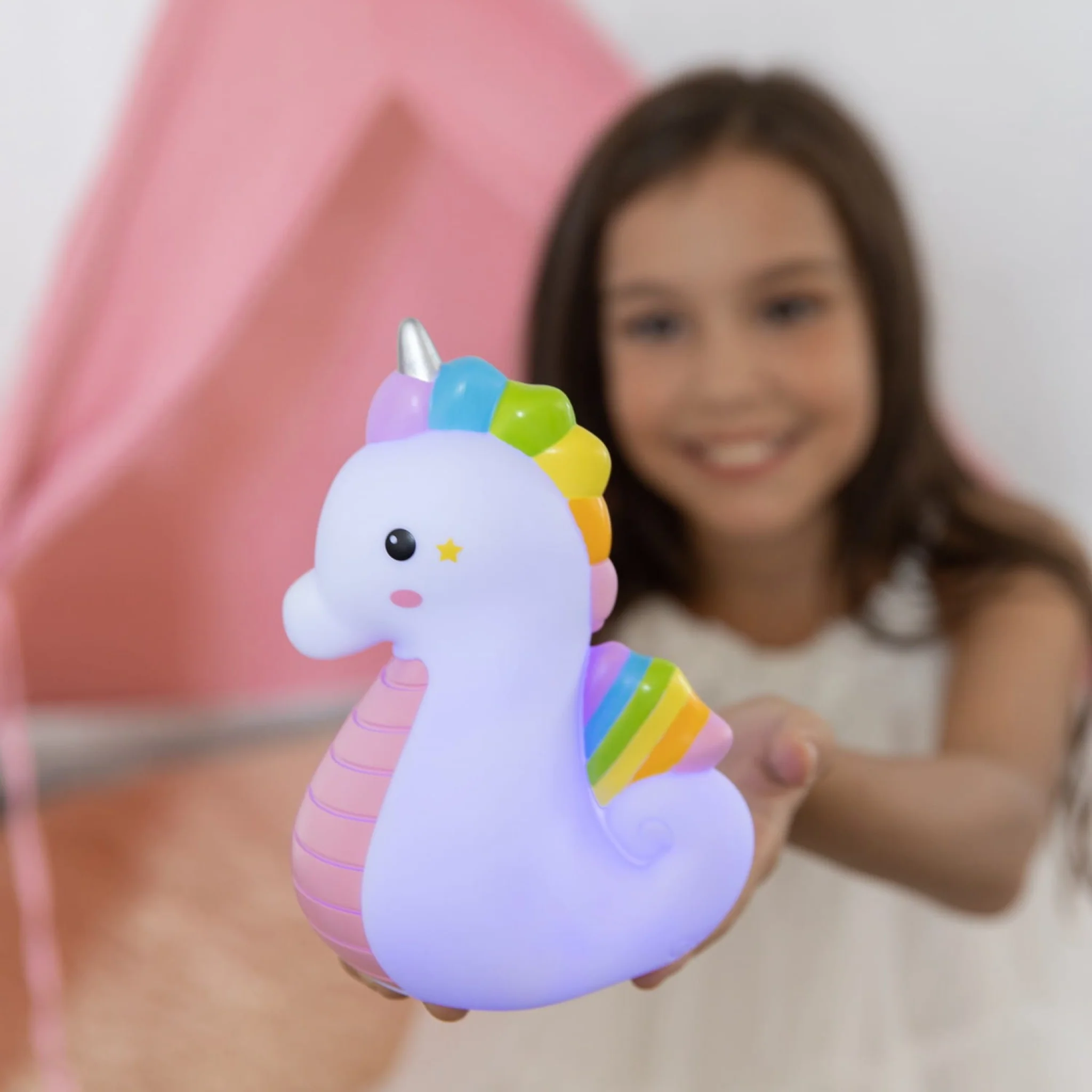 Colour Changing Night Light | Multicoloured Seahorse | Medium - Image 5