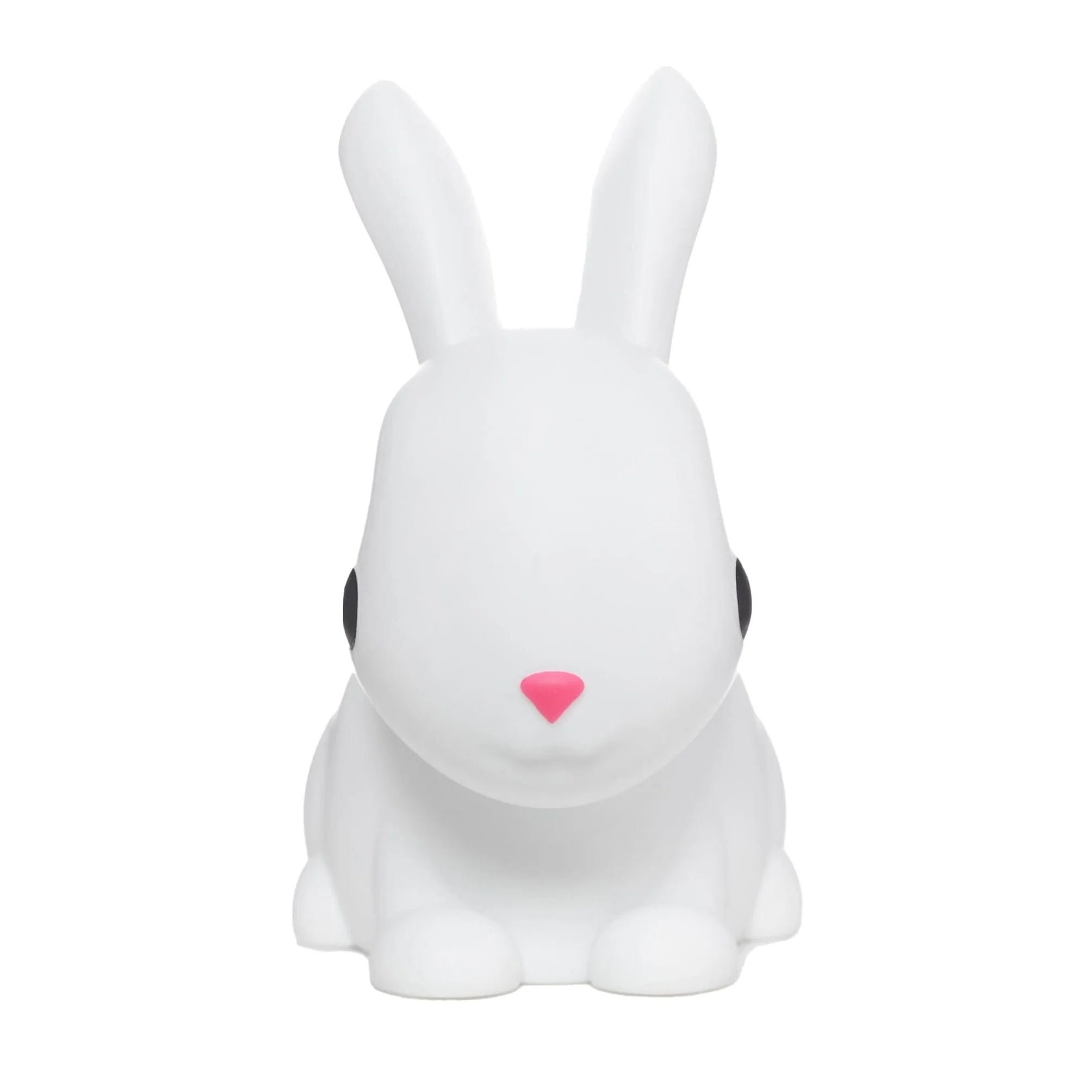 Colour Changing Night Light | White Bunny with Faux Fur Pom Tail | Medium - Image 3